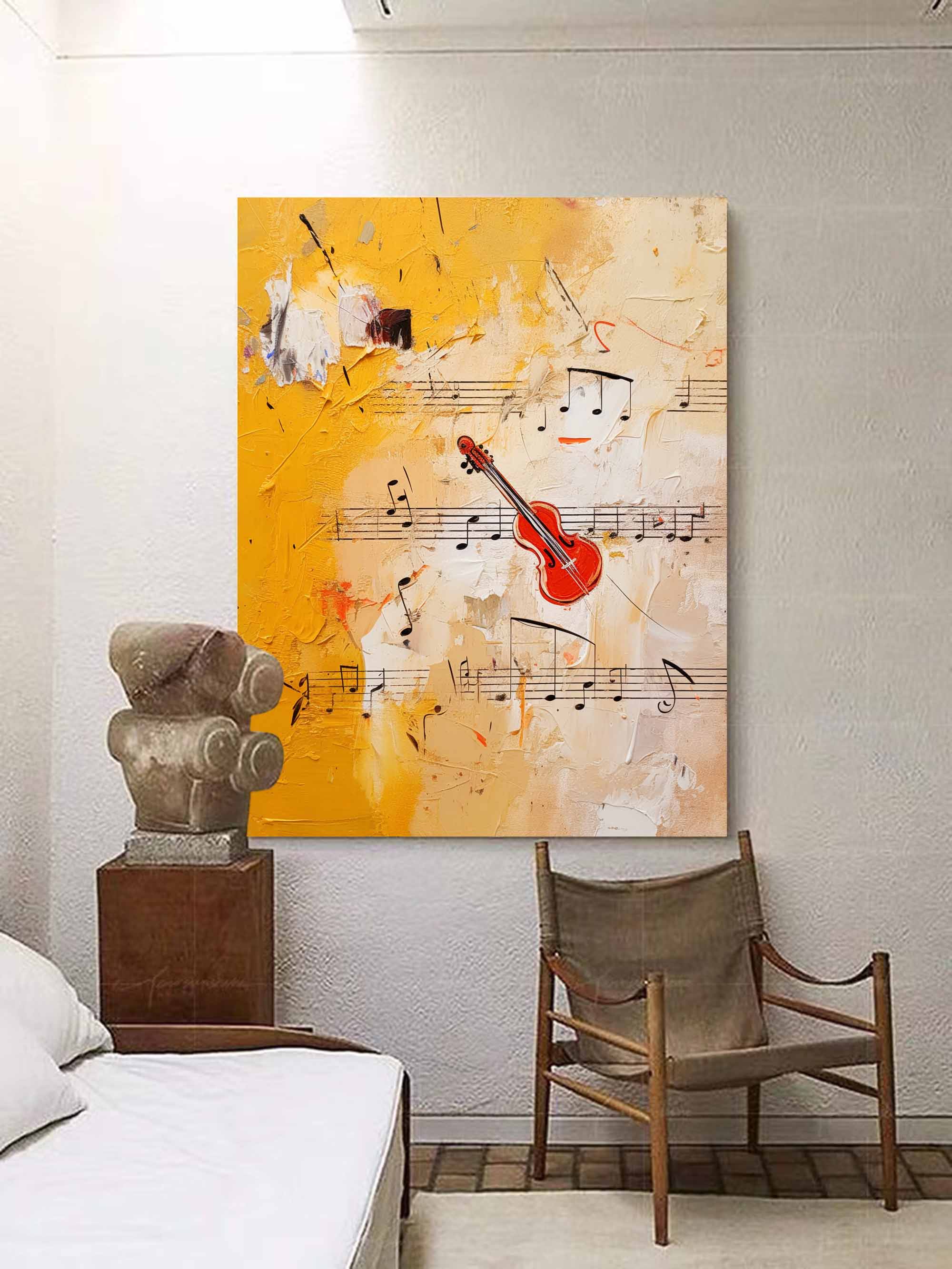 Symphony of Violin Abstract Art