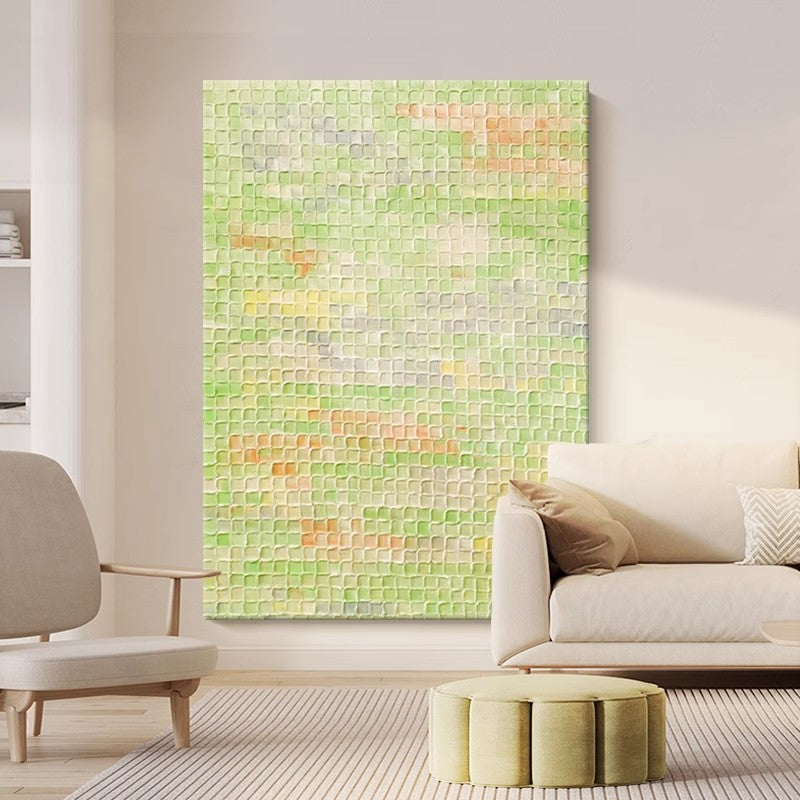 Spring Fields Textured Abstract Art