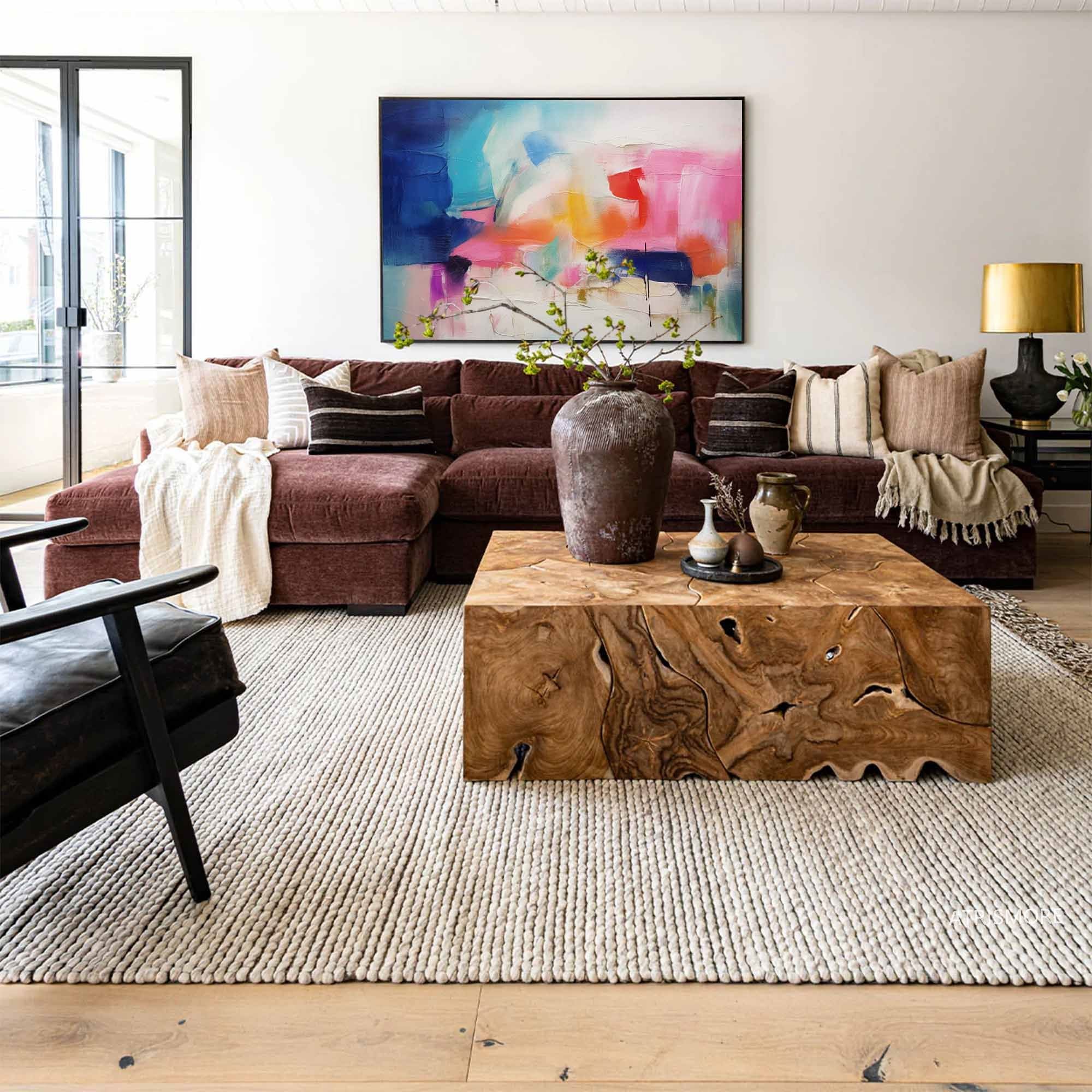 Bold Abstract Color Block Art