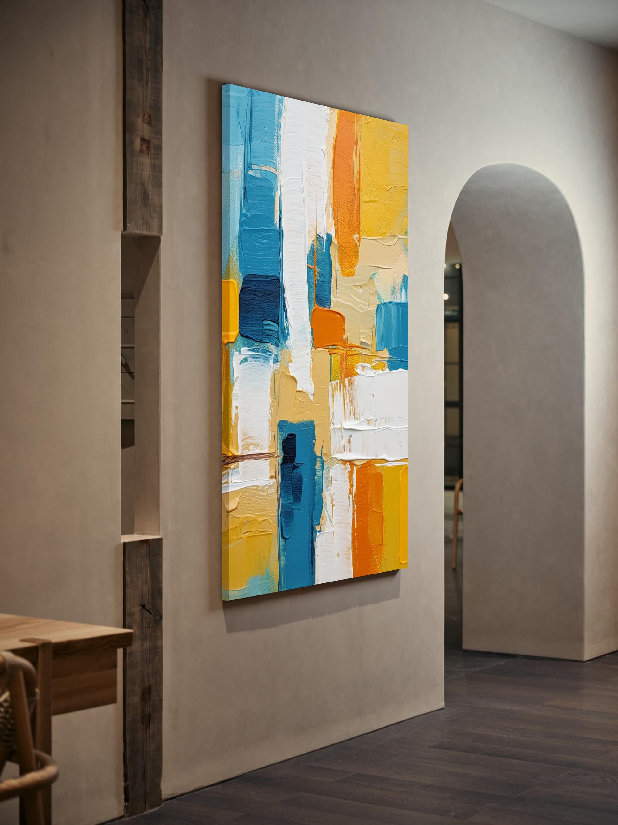 Geometric Harmony in Cool Tones