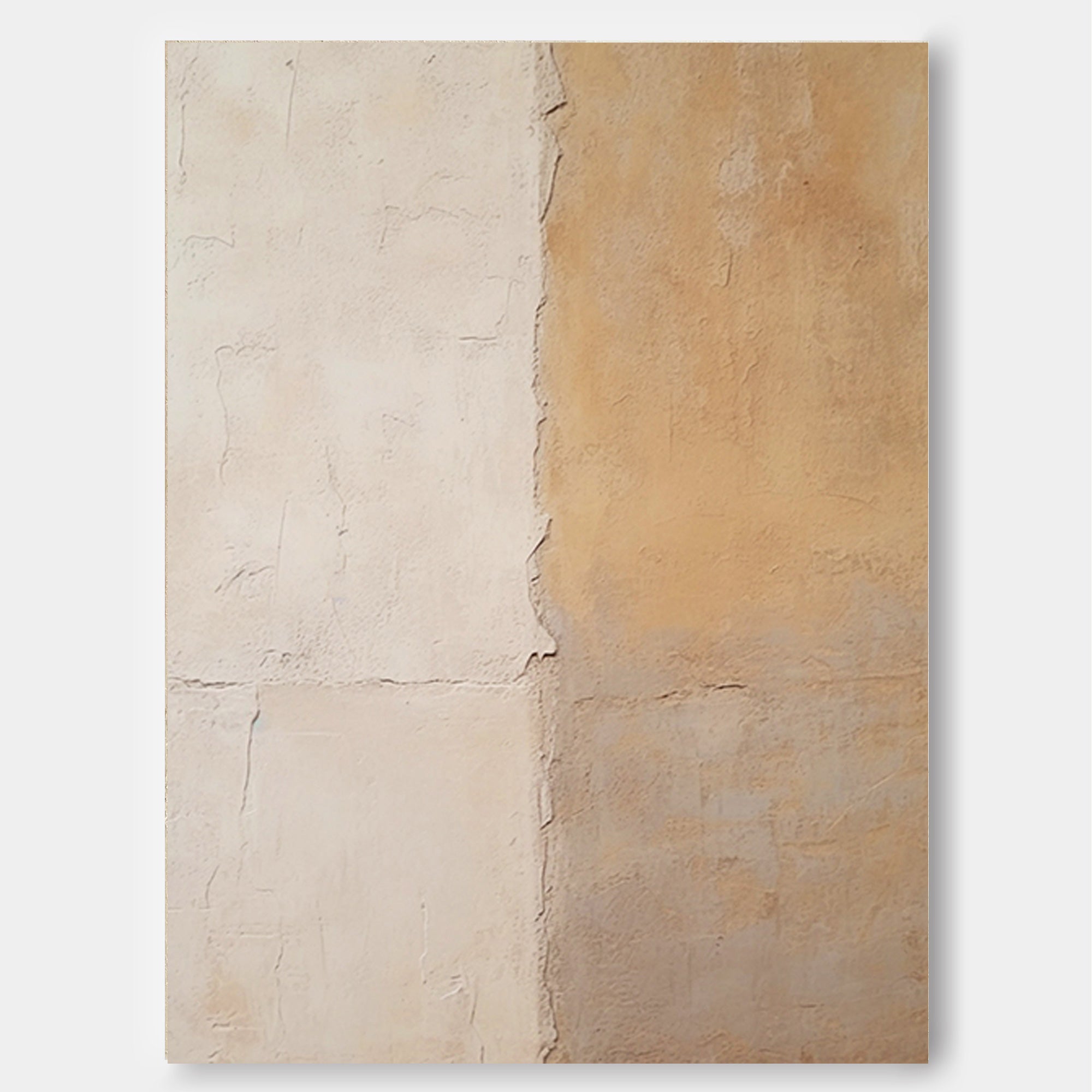 Neutral Tones Textured Abstract Art