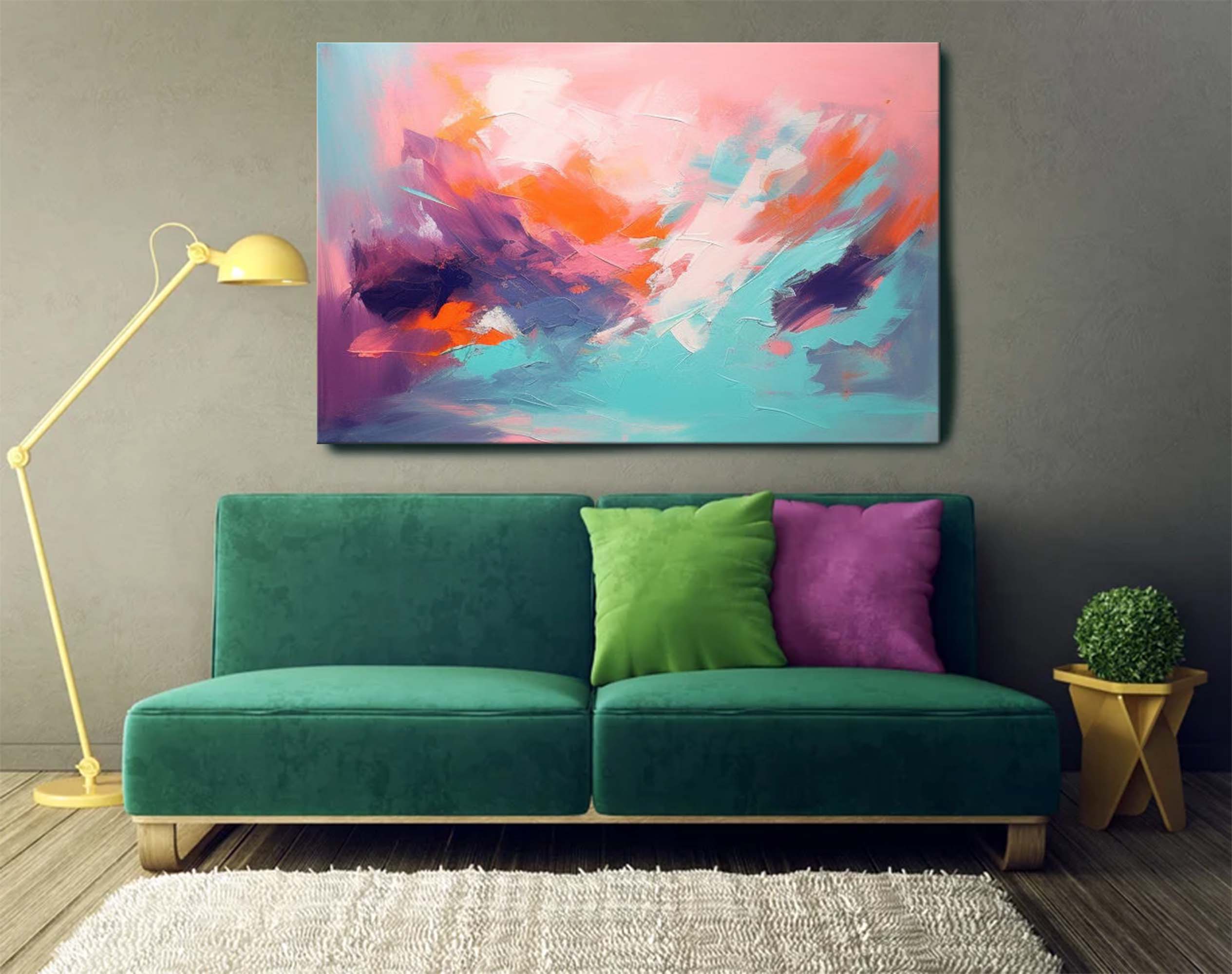 Serene Dusk Abstract Expression