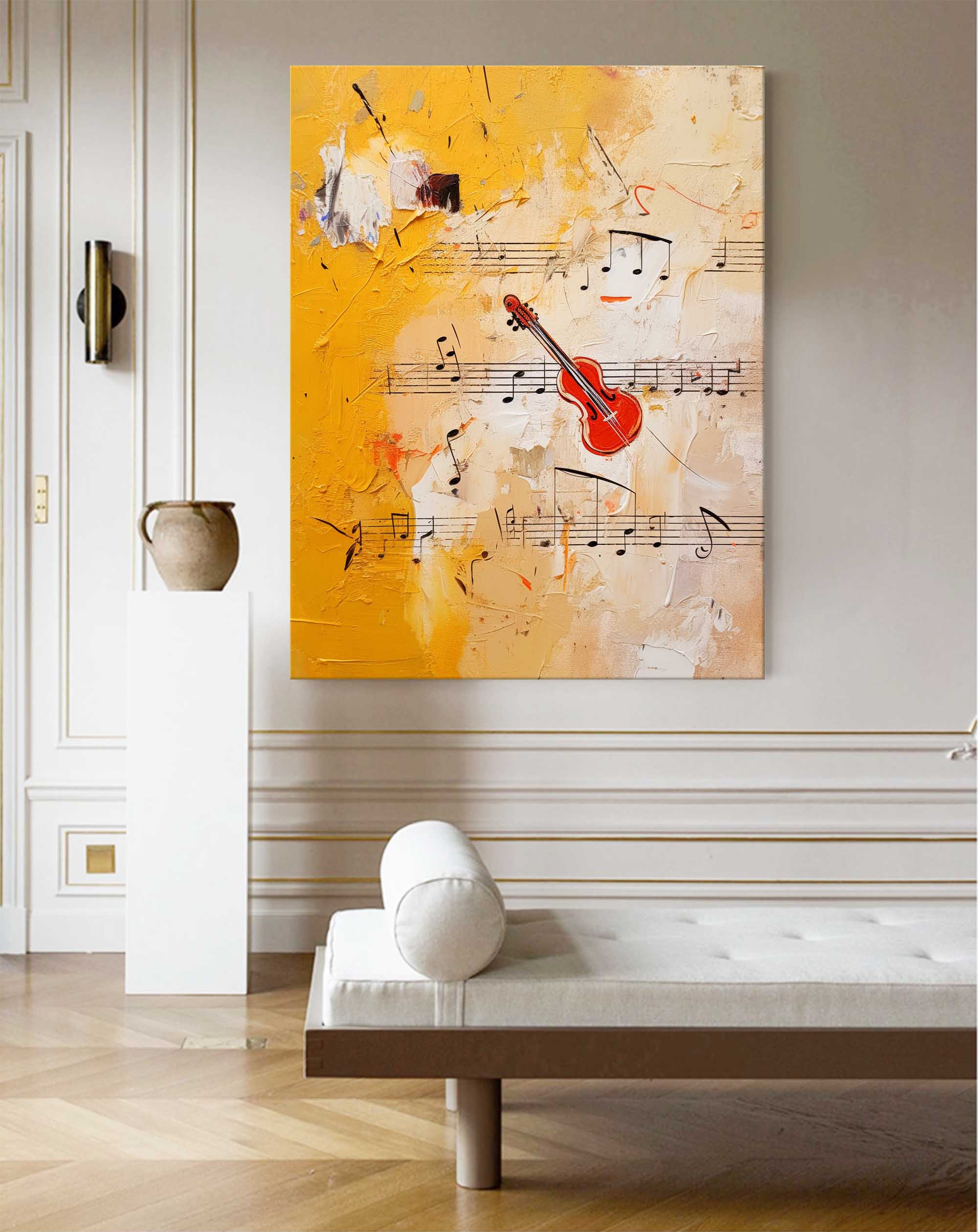 Symphony of Violin Abstract Art