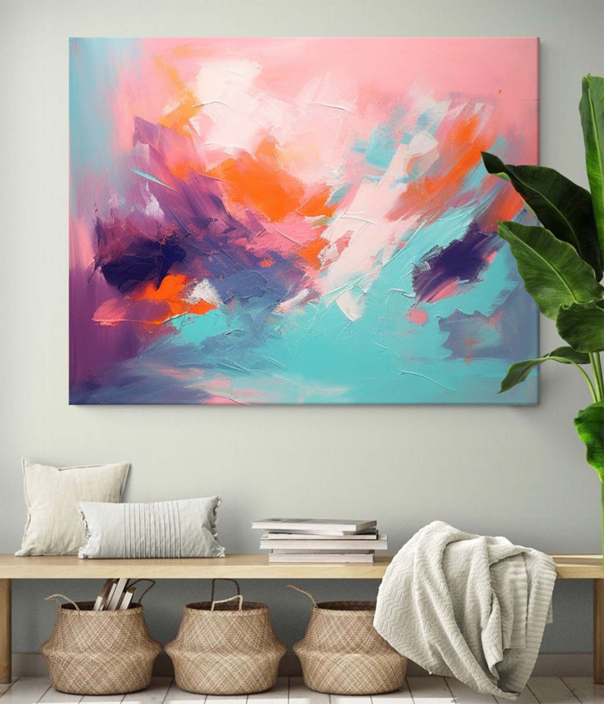 Serene Dusk Abstract Expression