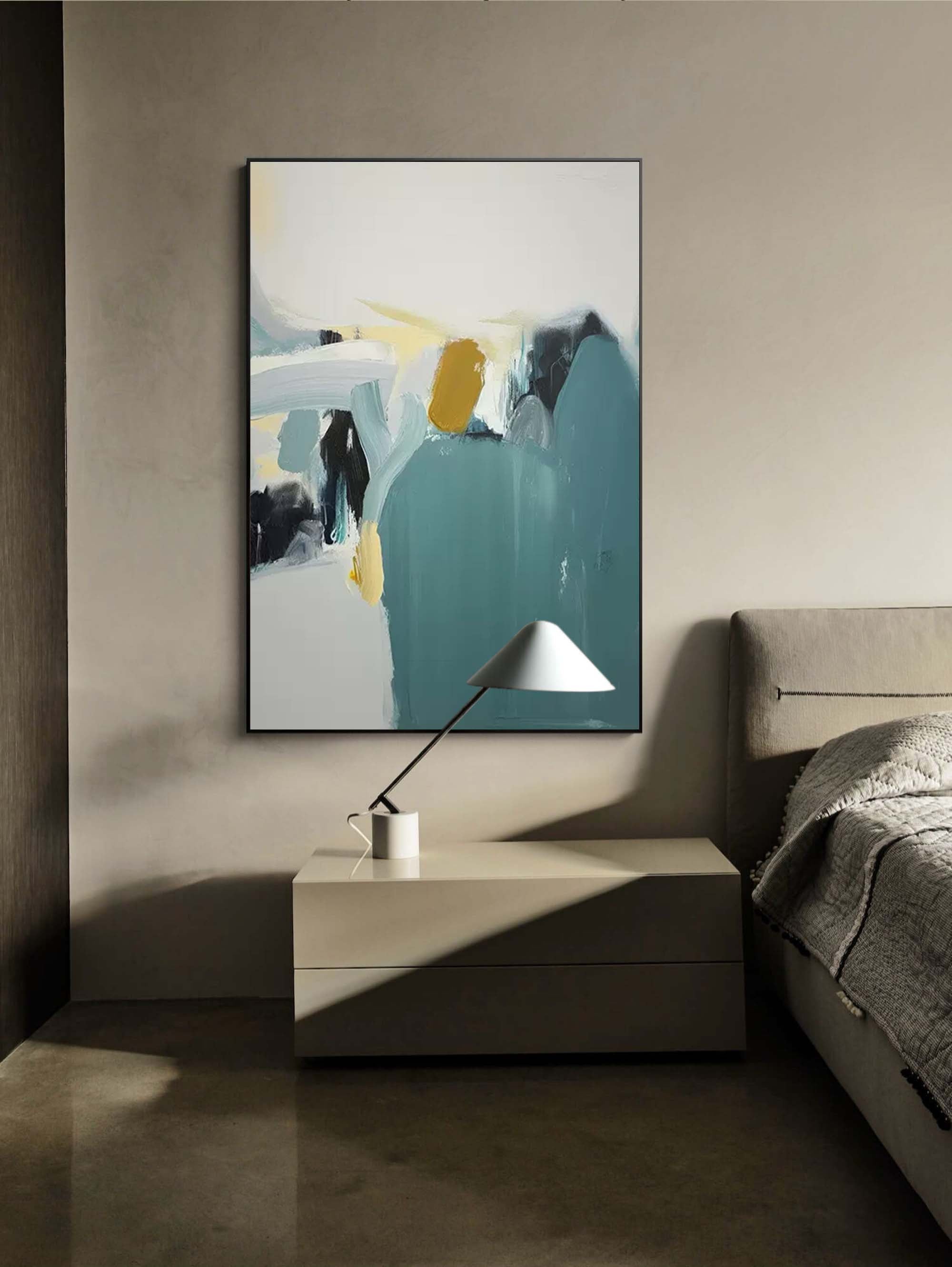 Abstract Minimalist Serenity �Contemporary Oil Painting on Canvas