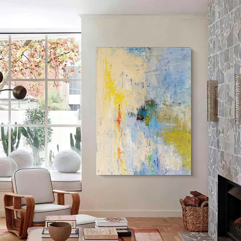 Light Abstract Textured Canvas Art