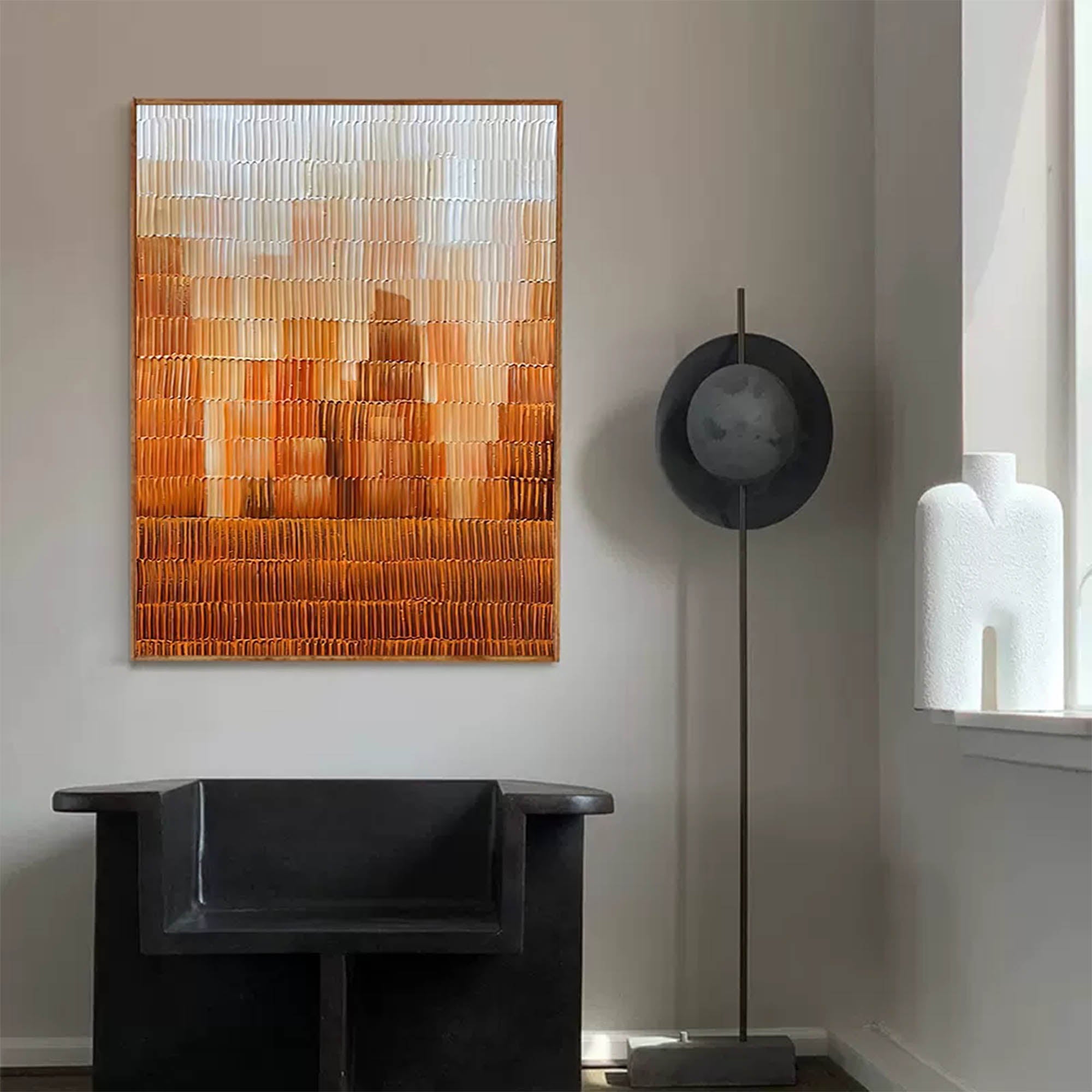 Textured Amber Horizon