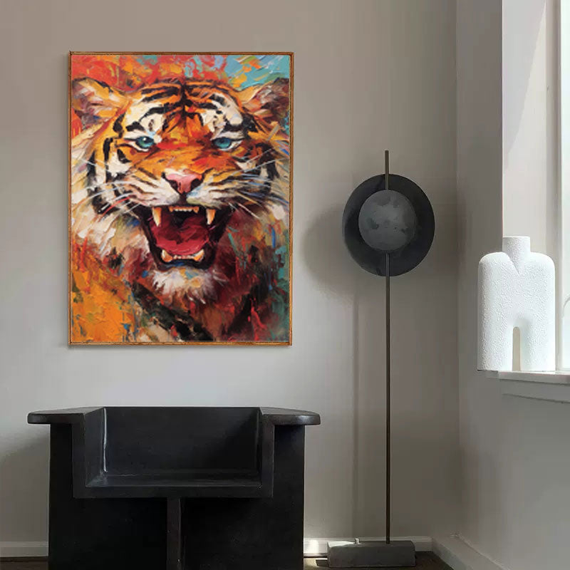 Ferocious Tiger in Vibrant Fury