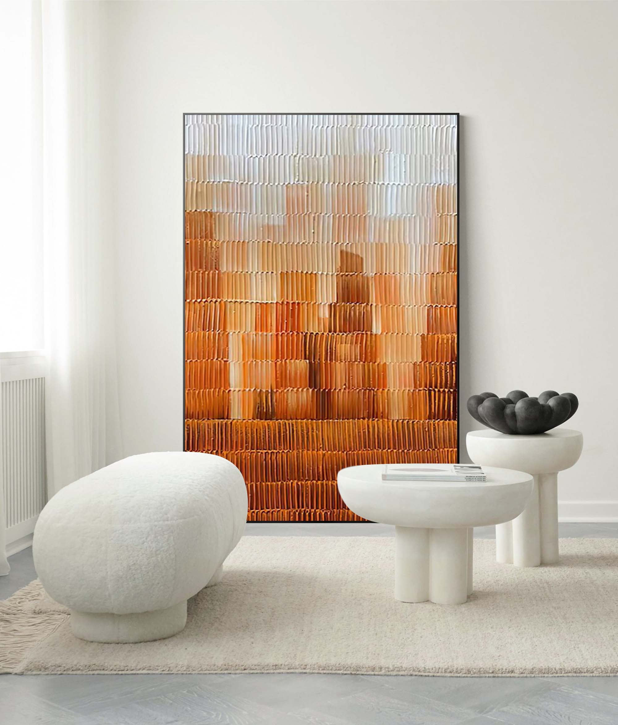 Textured Amber Horizon
