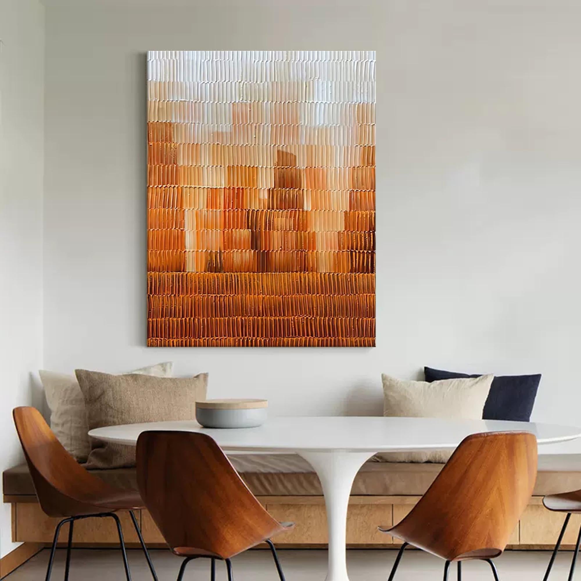 Textured Amber Horizon