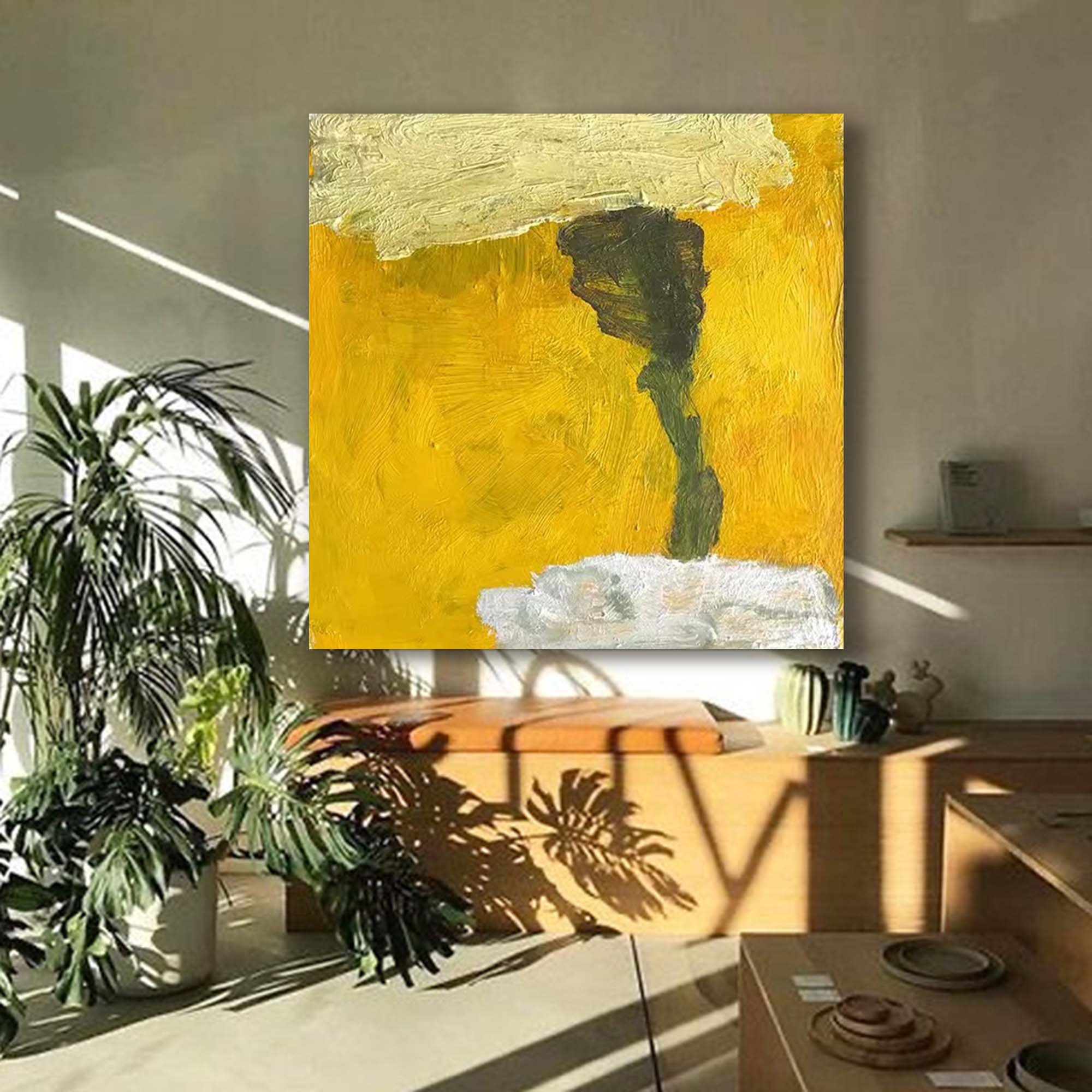 Golden Dreamscape Oil Painting