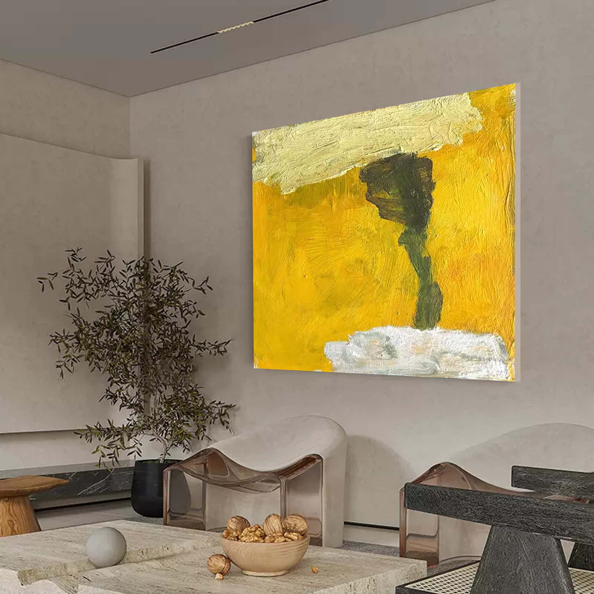 Golden Dreamscape Oil Painting