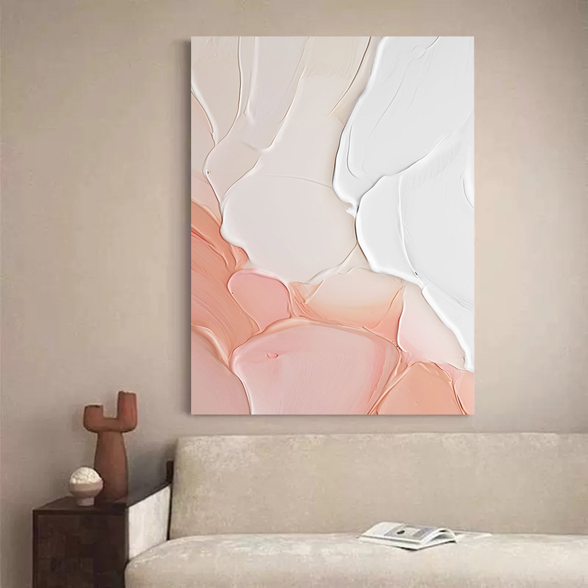 Soft Pastel Minimalist Canvas Art