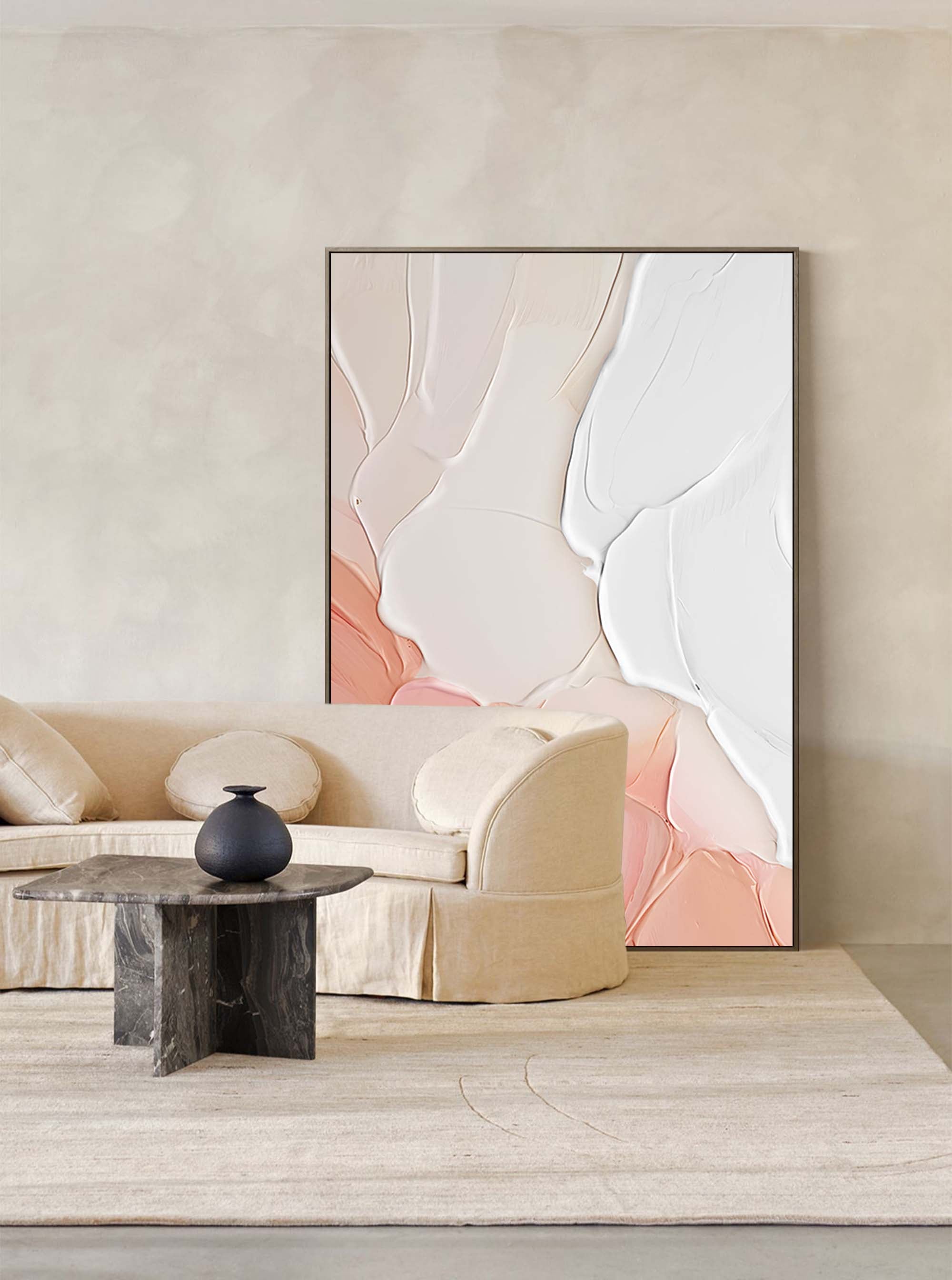 Soft Pastel Minimalist Canvas Art