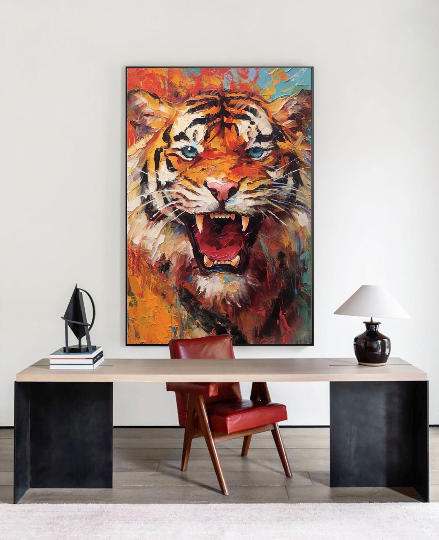 Ferocious Tiger in Vibrant Fury