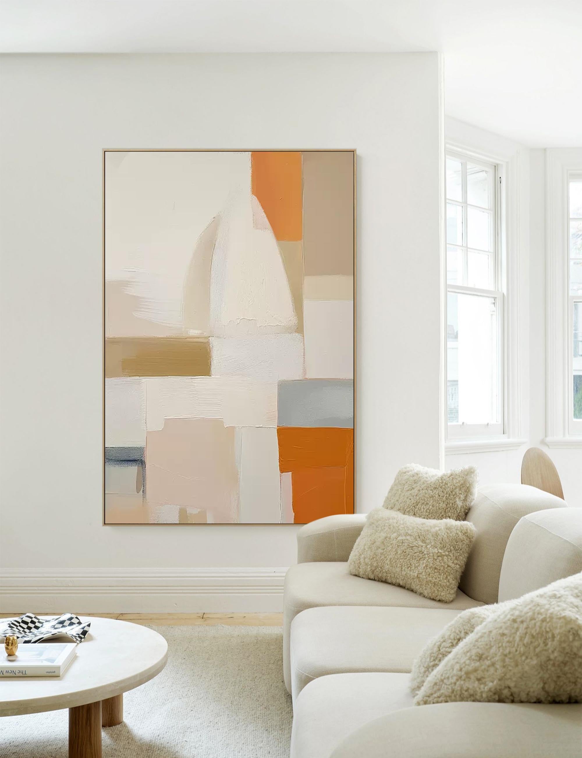 Warm Minimalist Geometric Abstract