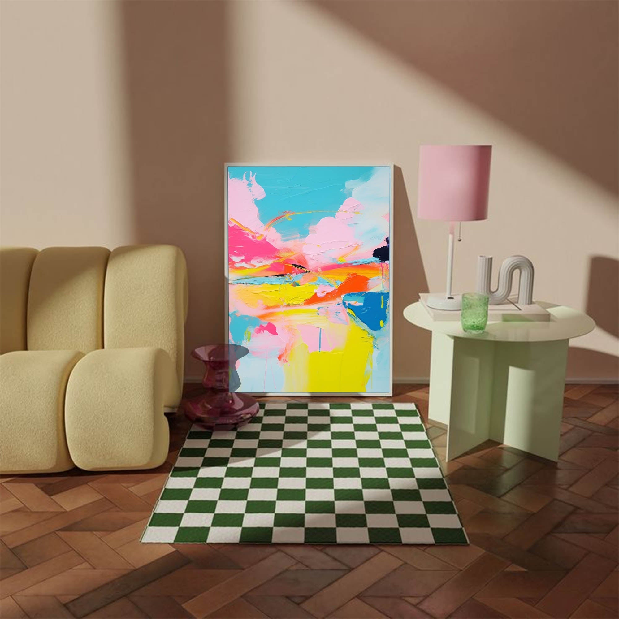 Sunset Radiance Abstract Canvas