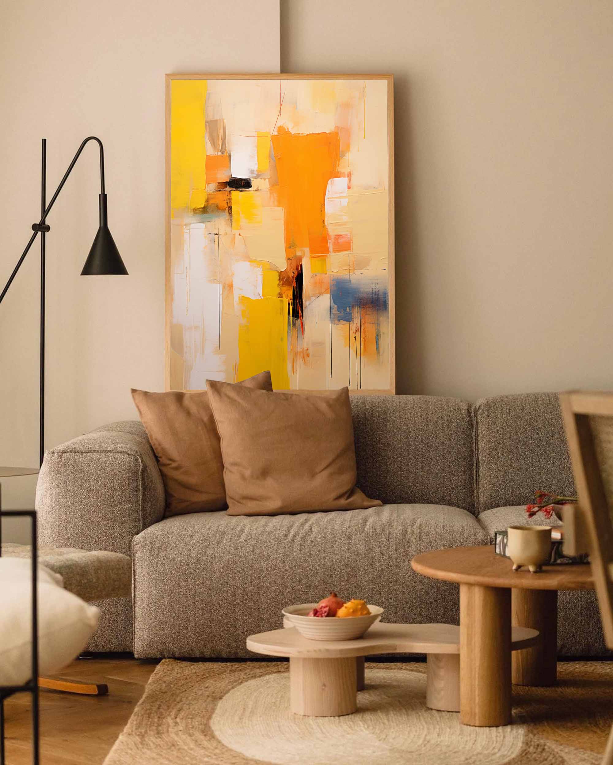 Sunset Abstract in Orange and Yellow