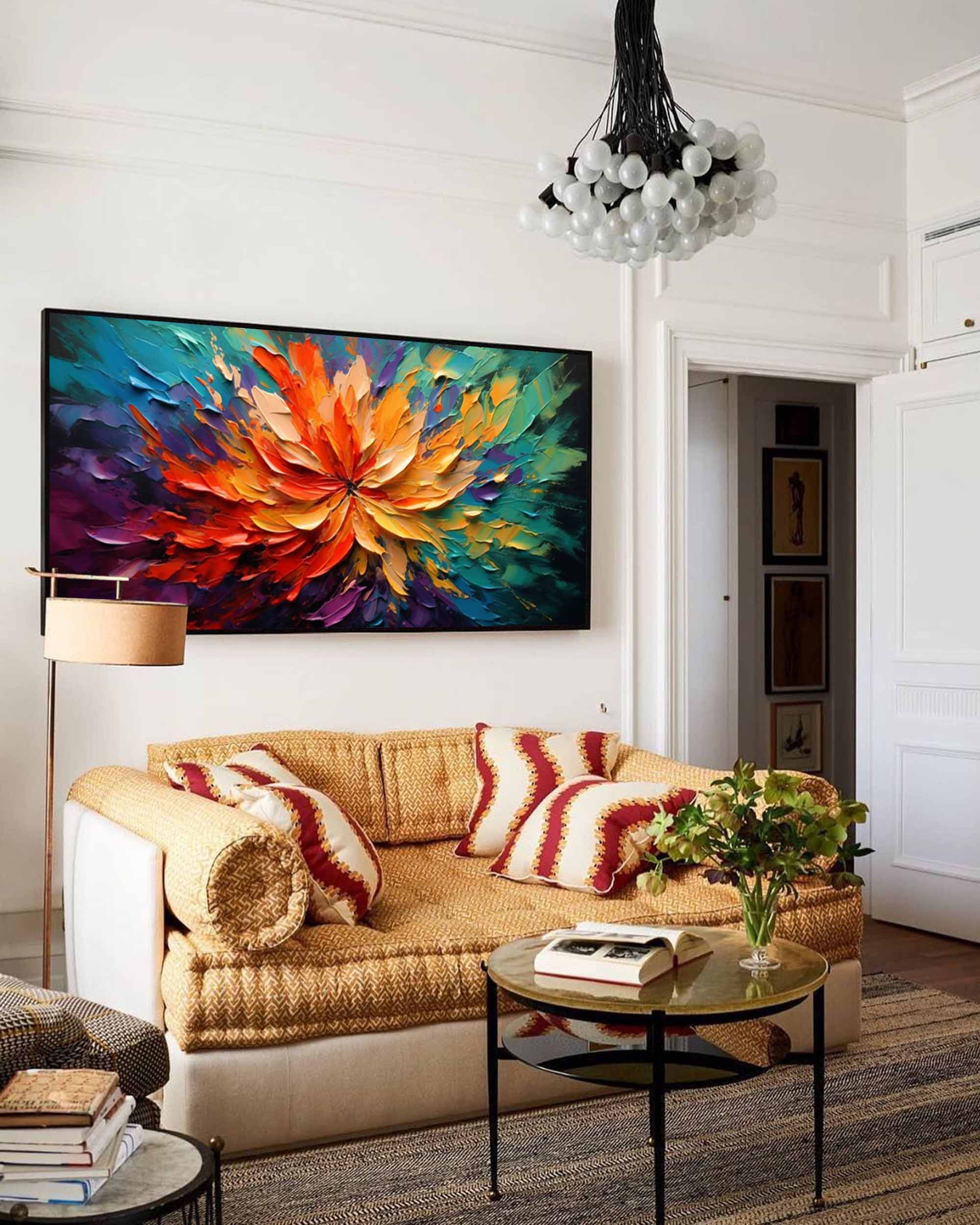 Fiery Bloom of Vibrant Colors