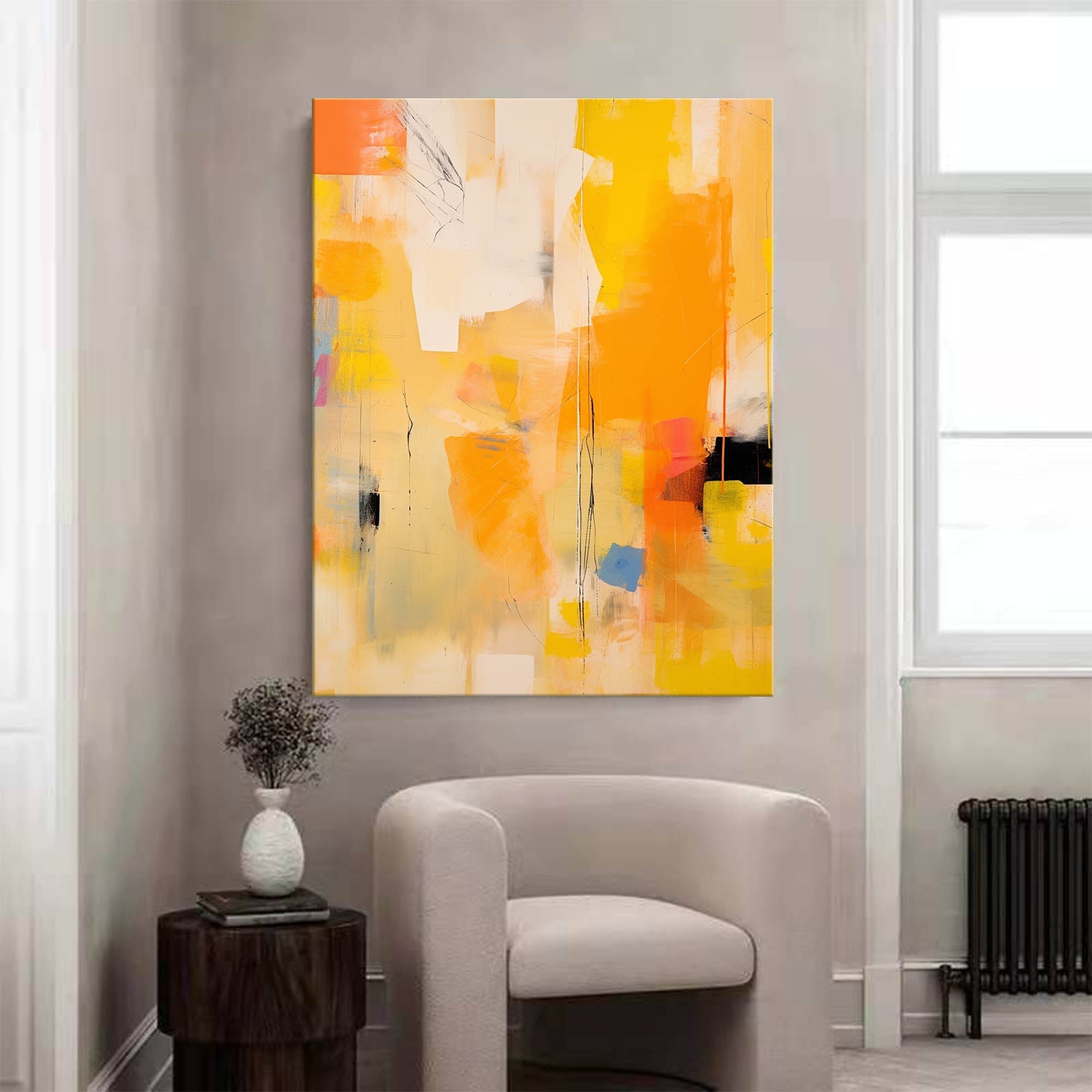 Golden Glow in Abstract Harmony