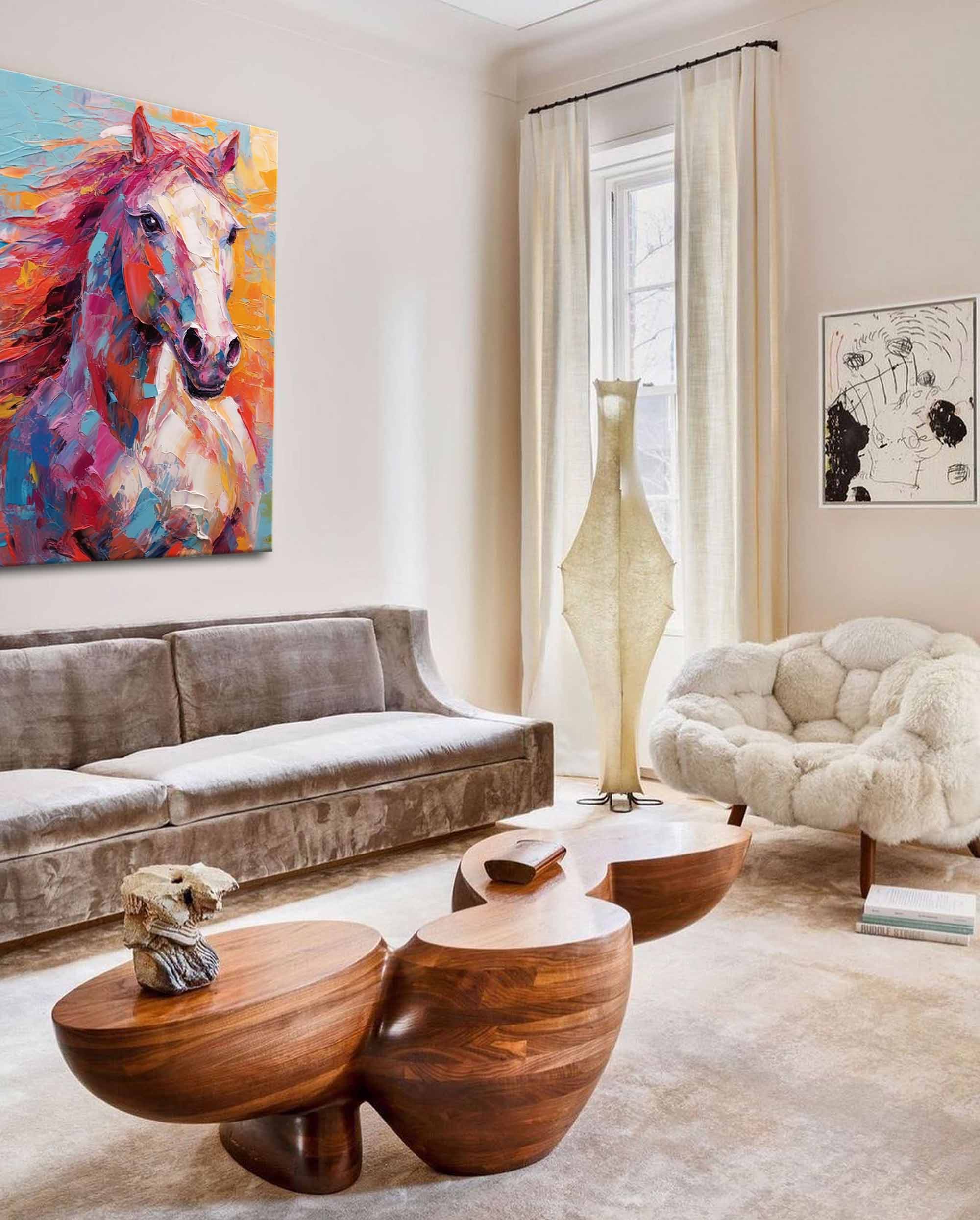 Radiant Horse in Vibrant Colors