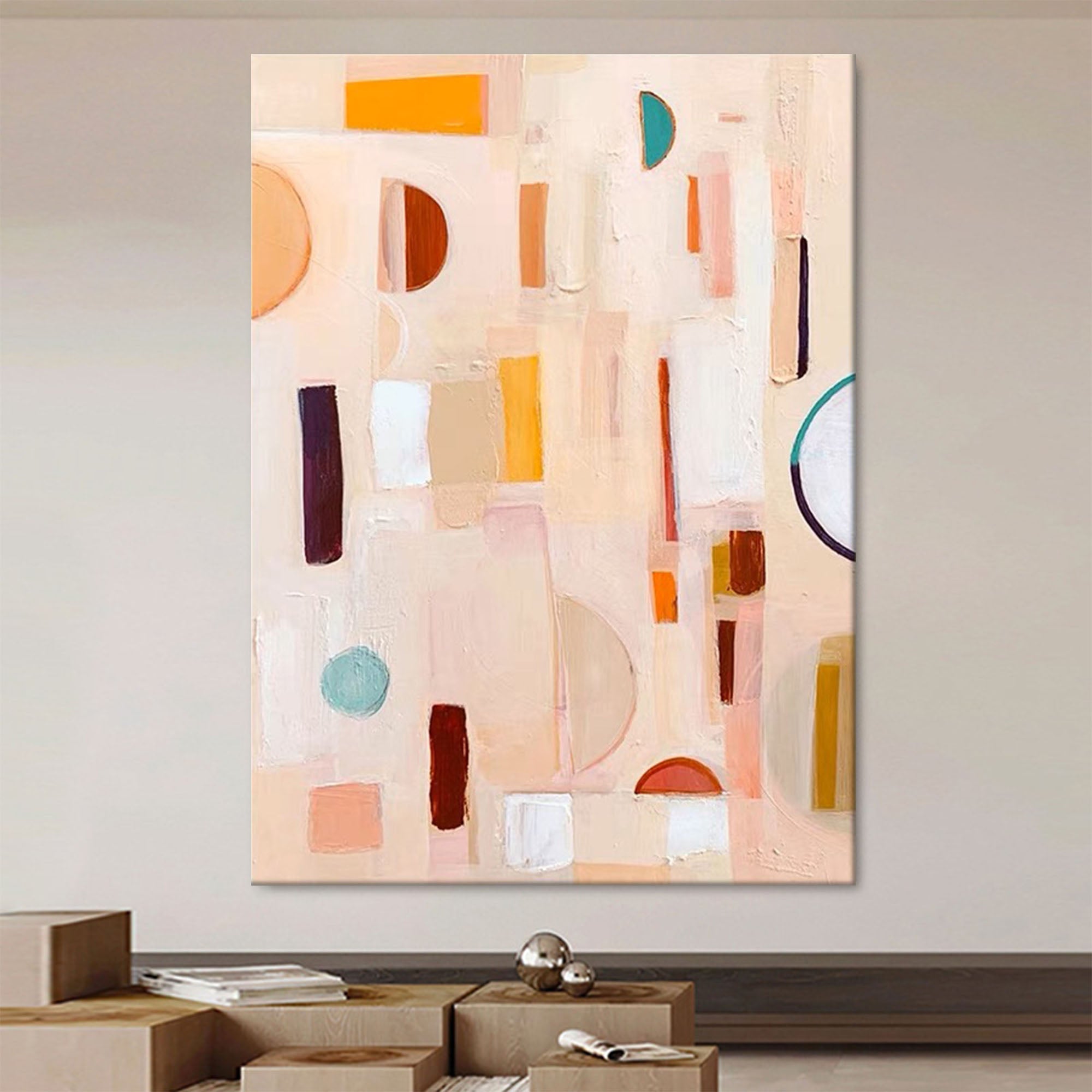 Pastel Geometry: Subtle Shapes in Motion