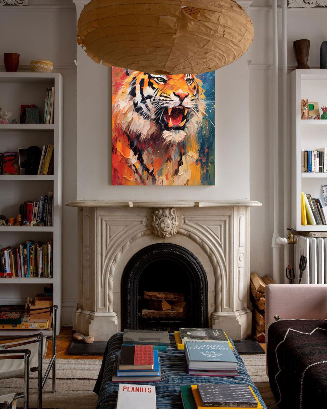 Fiery Tiger in Dynamic Colors