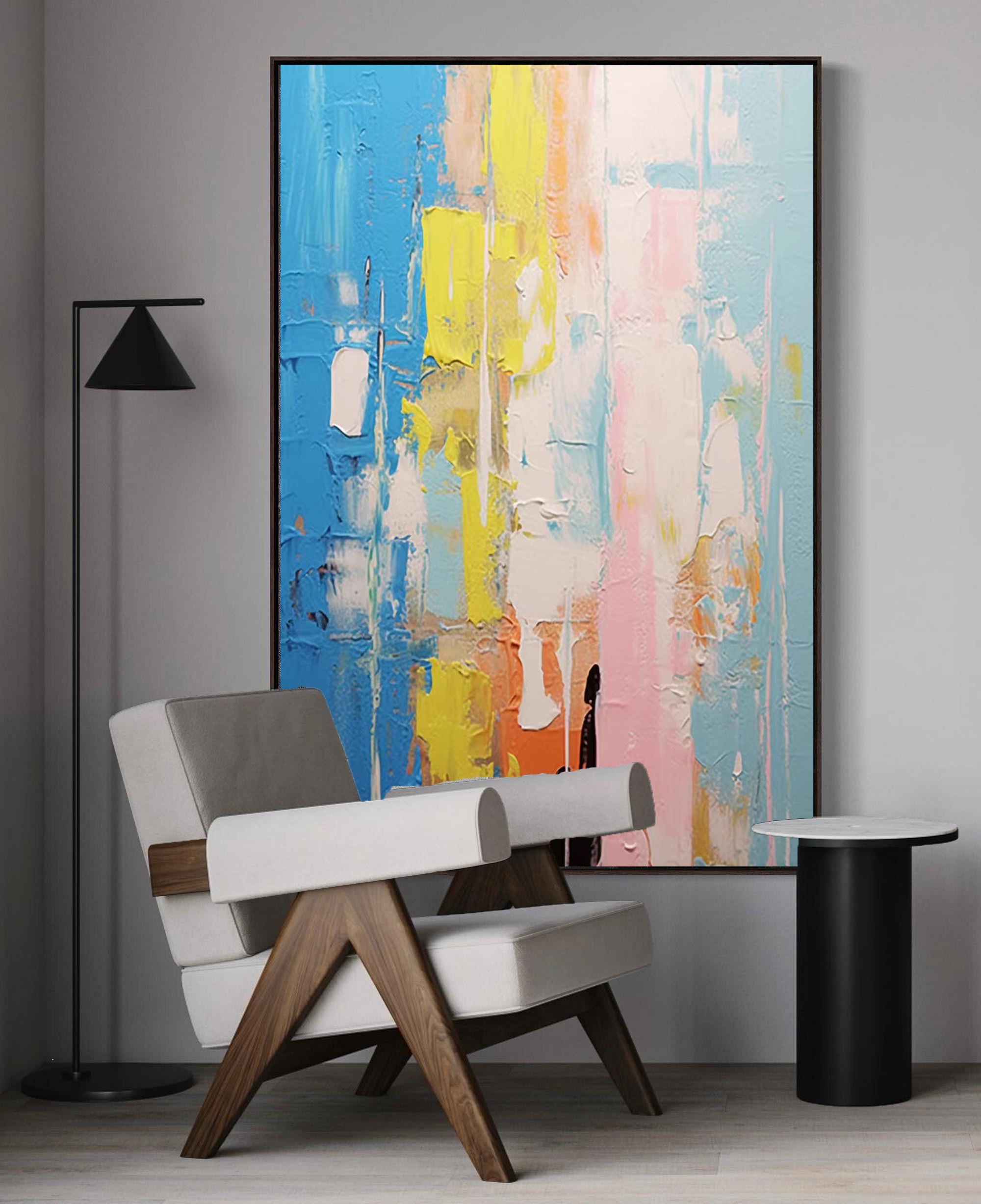 Bold Harmony: Abstract Color Layers