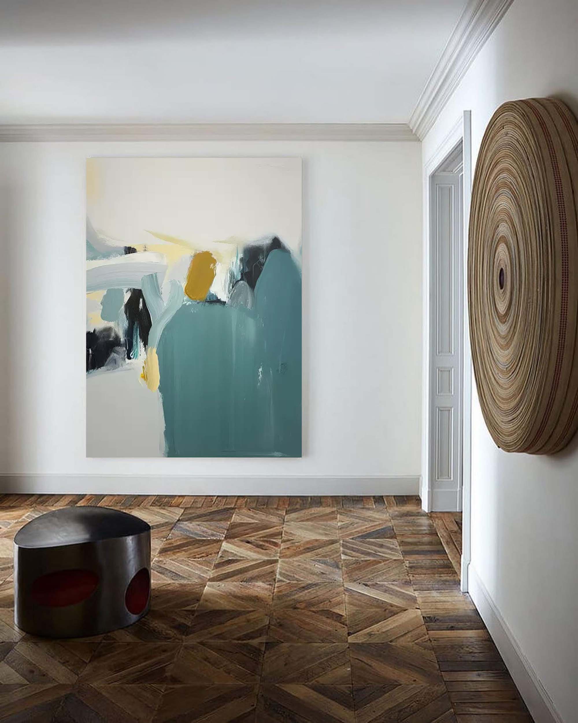 Abstract Minimalist Serenity �Contemporary Oil Painting on Canvas