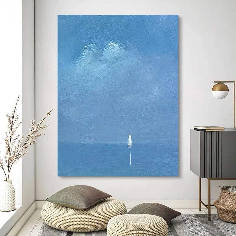 Sailing into Serenity: Custom Oil Paintings for Tranquil Interiors