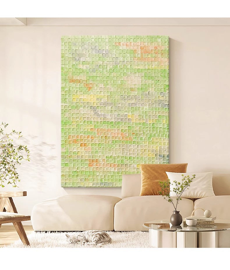 Spring Fields Textured Abstract Art