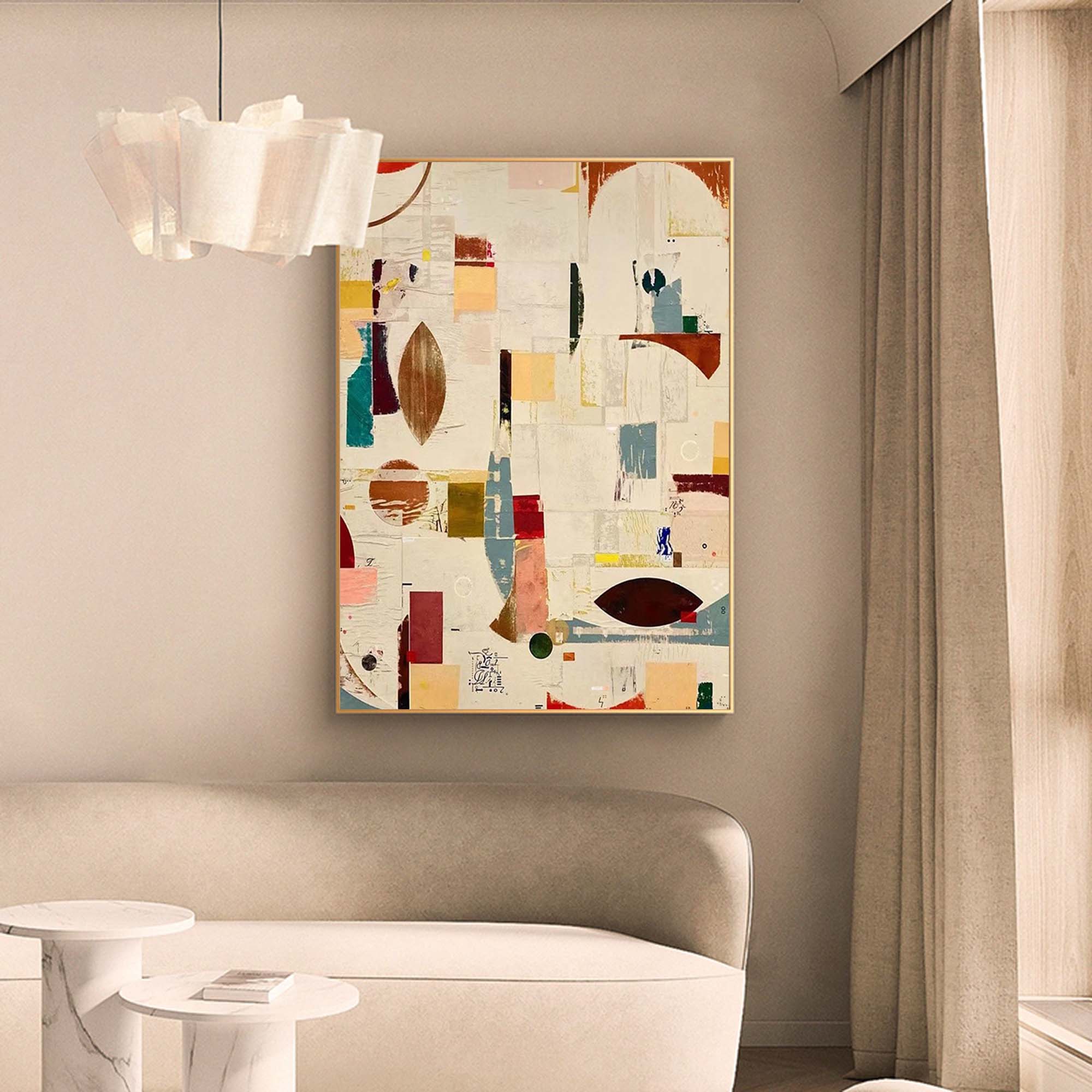 Geometric Abstractions: Modern Art Collage