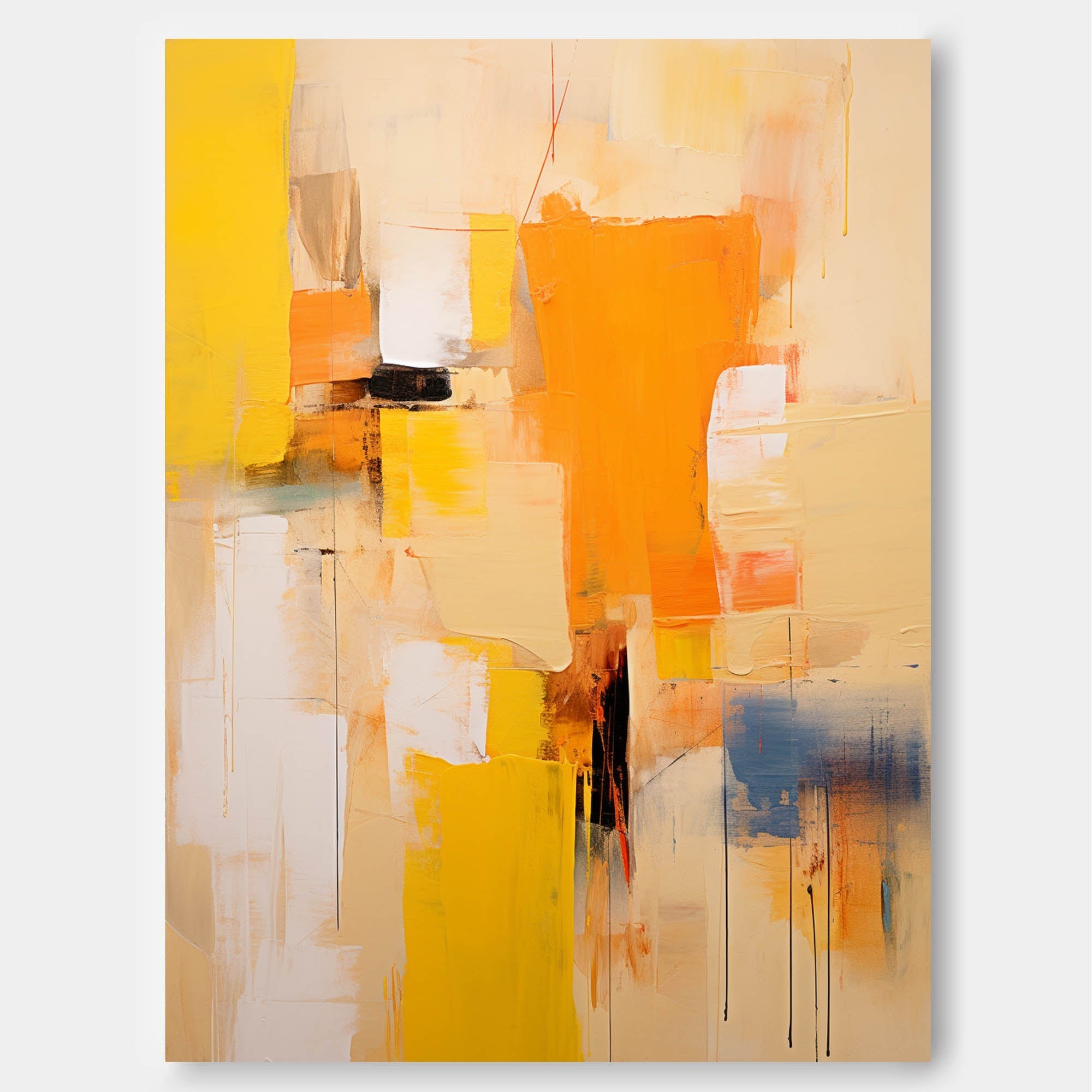 Sunset Abstract in Orange and Yellow