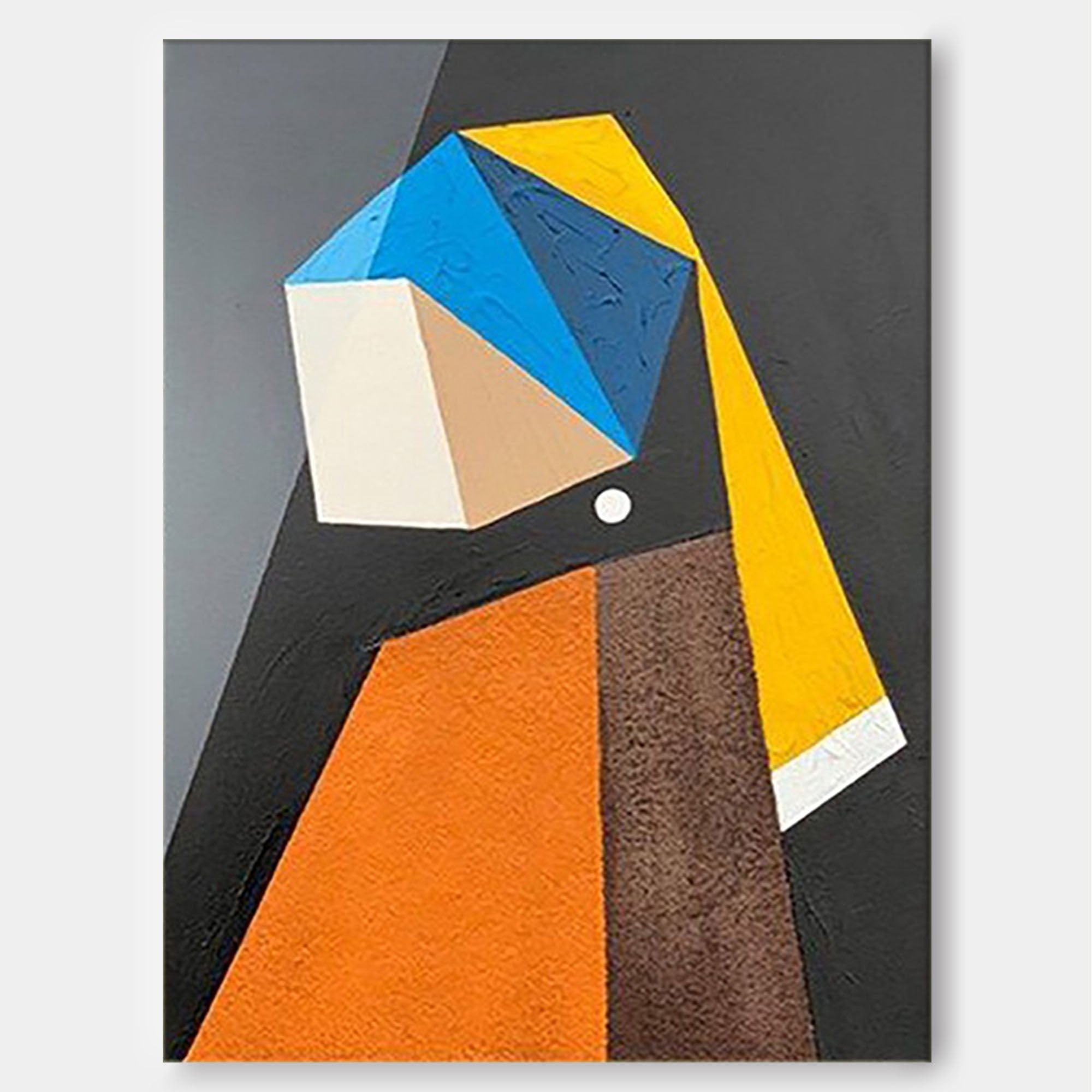 Geometric Minimalist Portrait Abstract Art