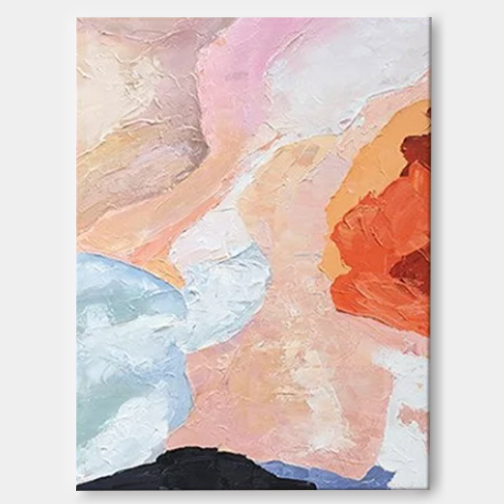 Fluid Expression: Pastel Abstract Waves