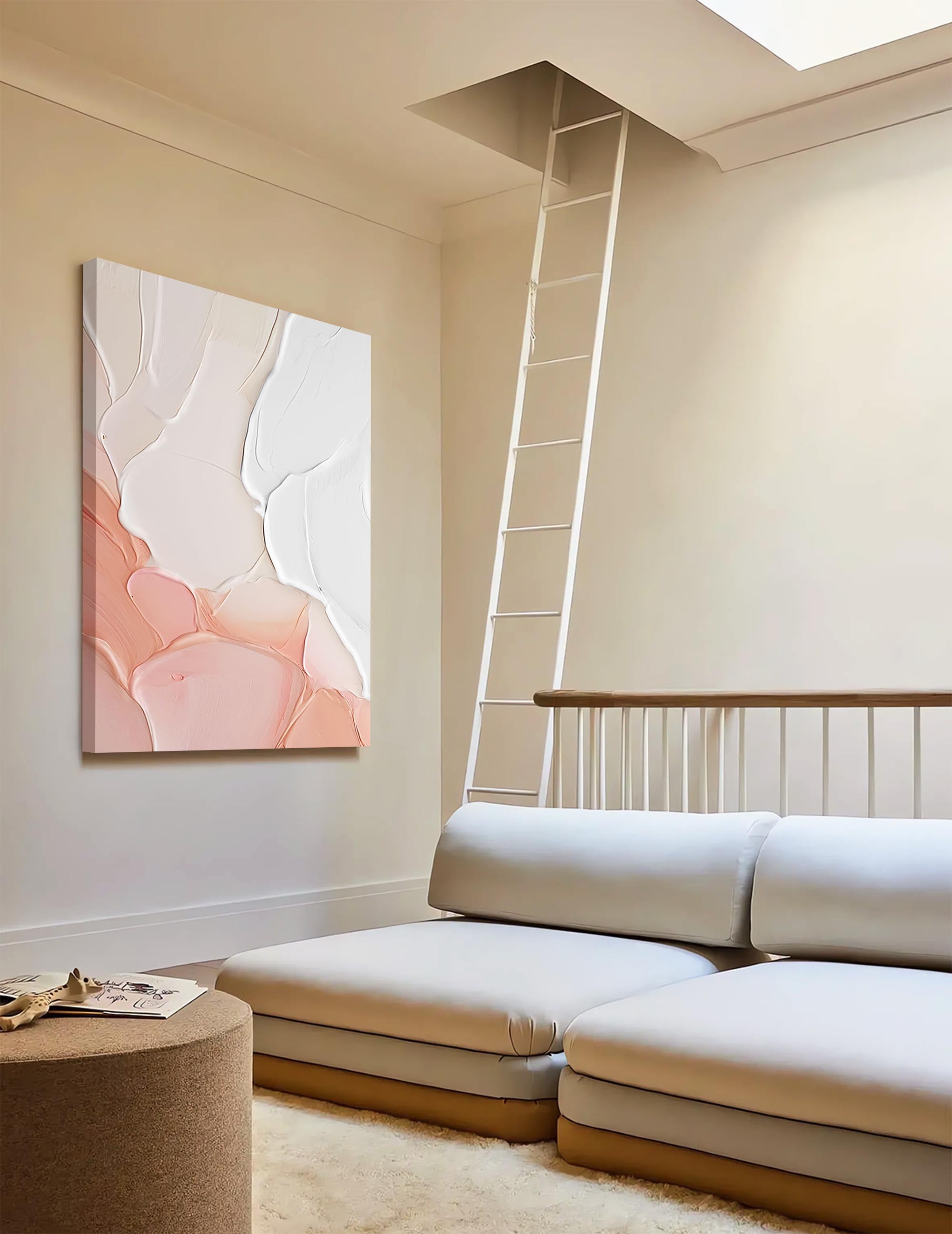 Soft Pastel Minimalist Canvas Art