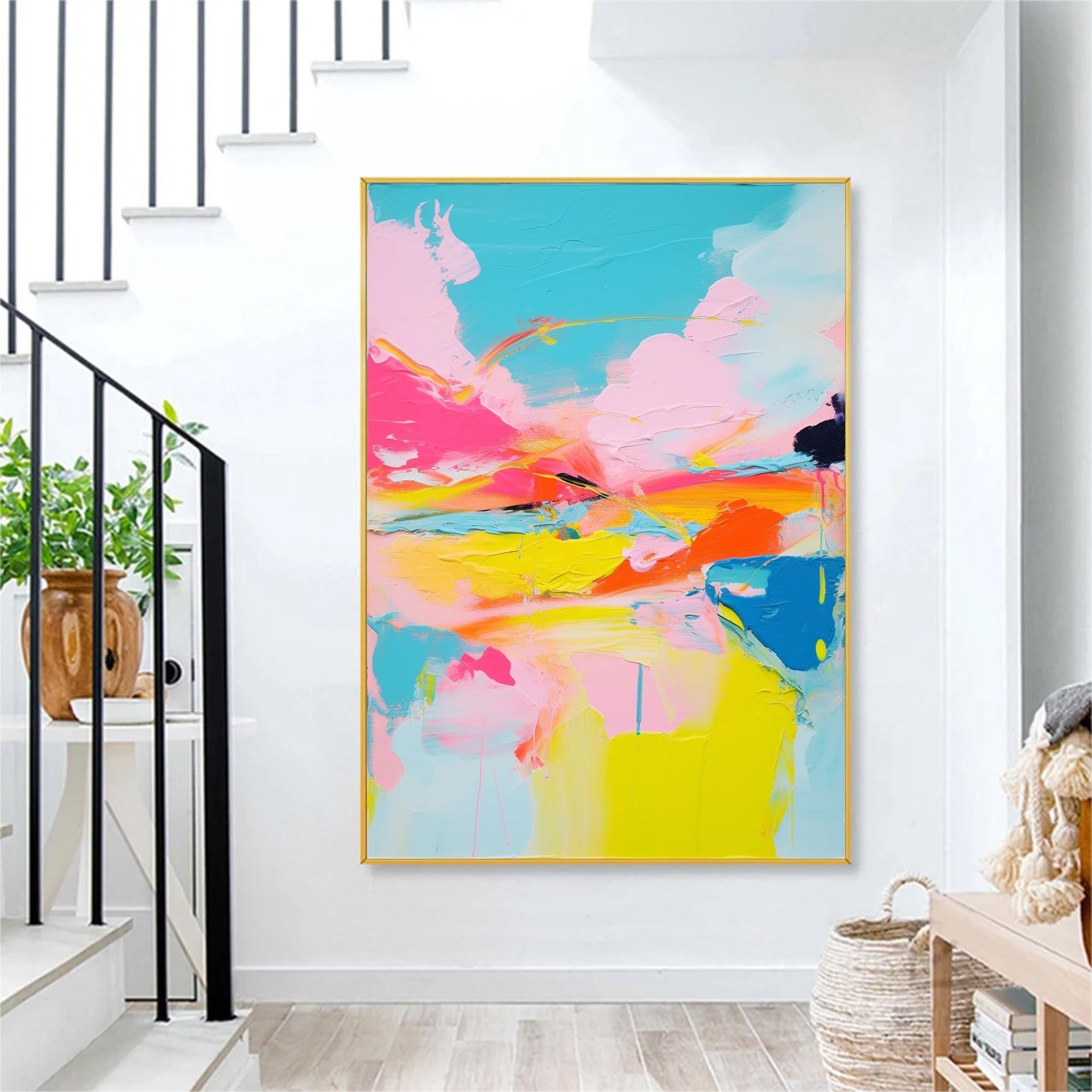 Sunset Radiance Abstract Canvas