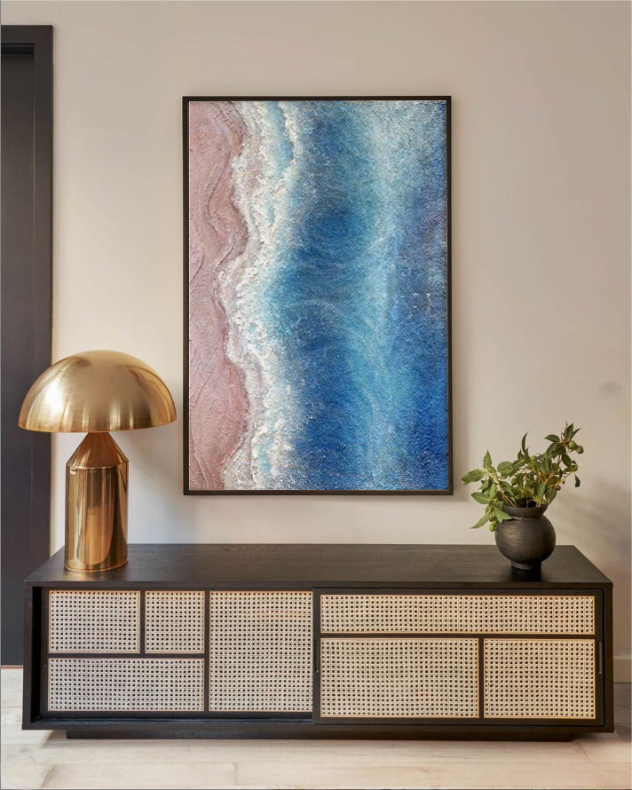 Textured Aerial Coastal Abstract Art