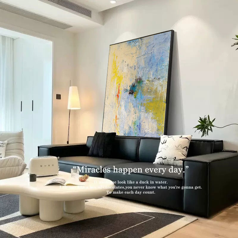 Light Abstract Textured Canvas Art