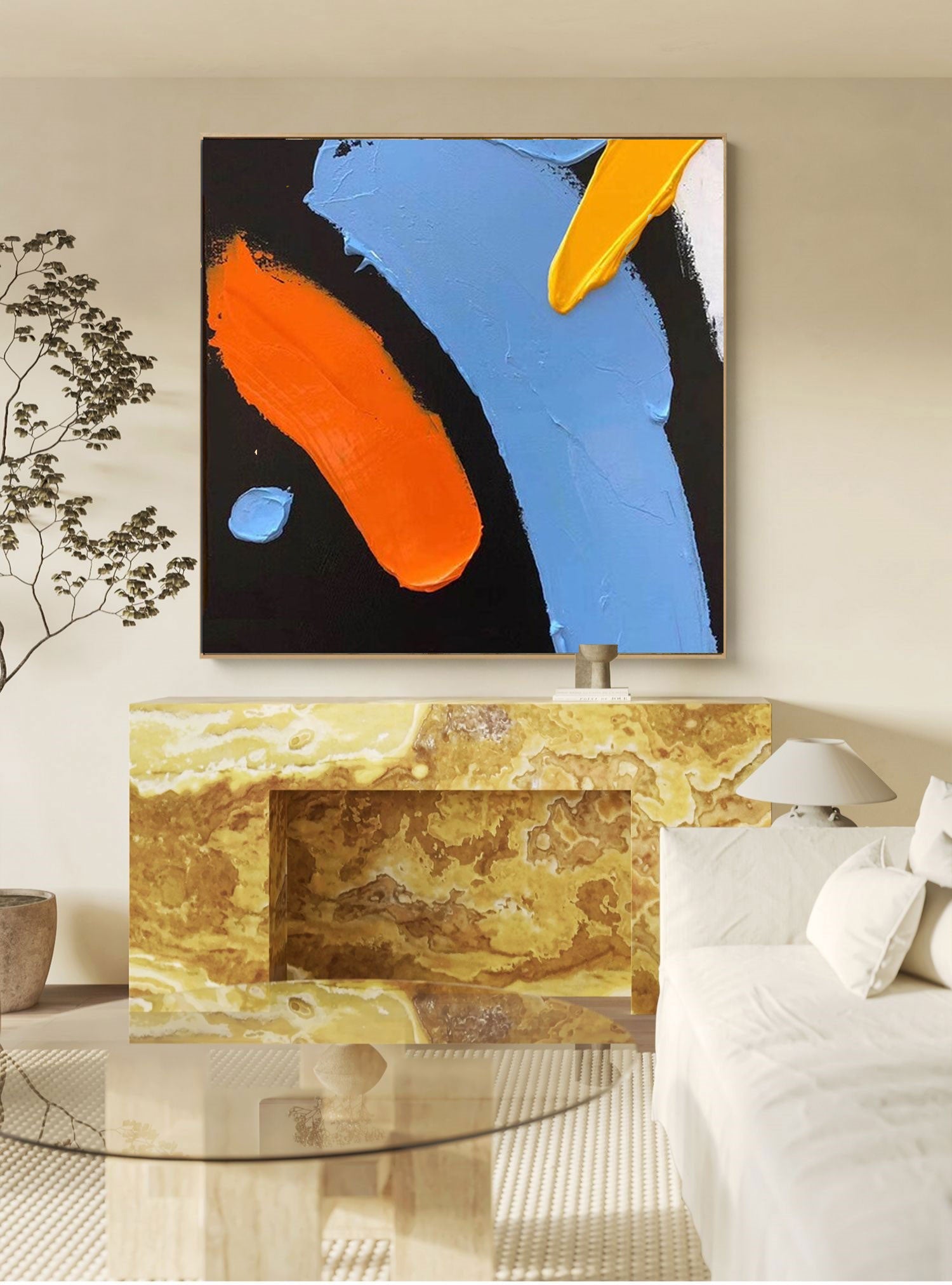 Bold Minimalist Abstract Canvas