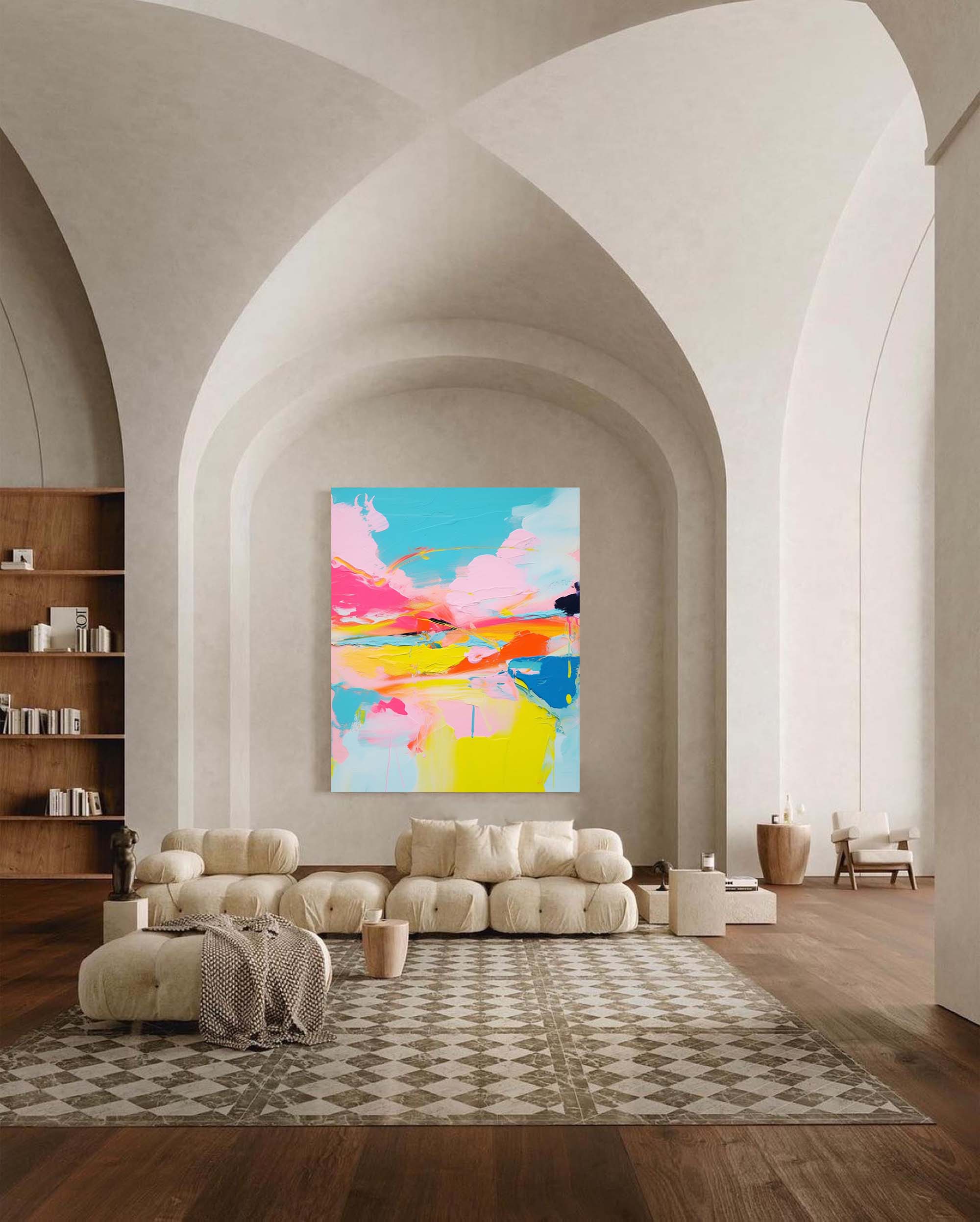 Sunset Radiance Abstract Canvas