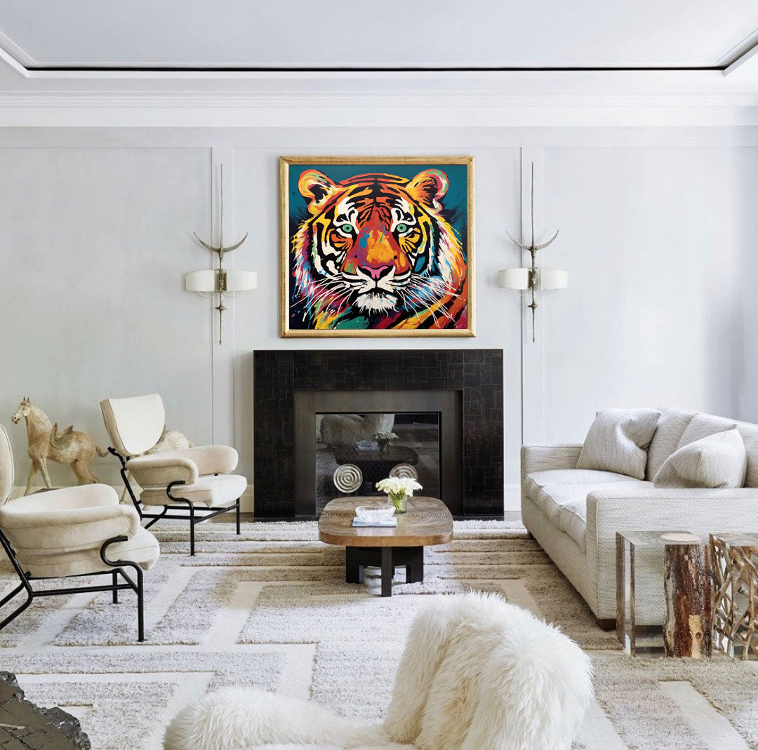 Vibrant Tiger in Full Color
