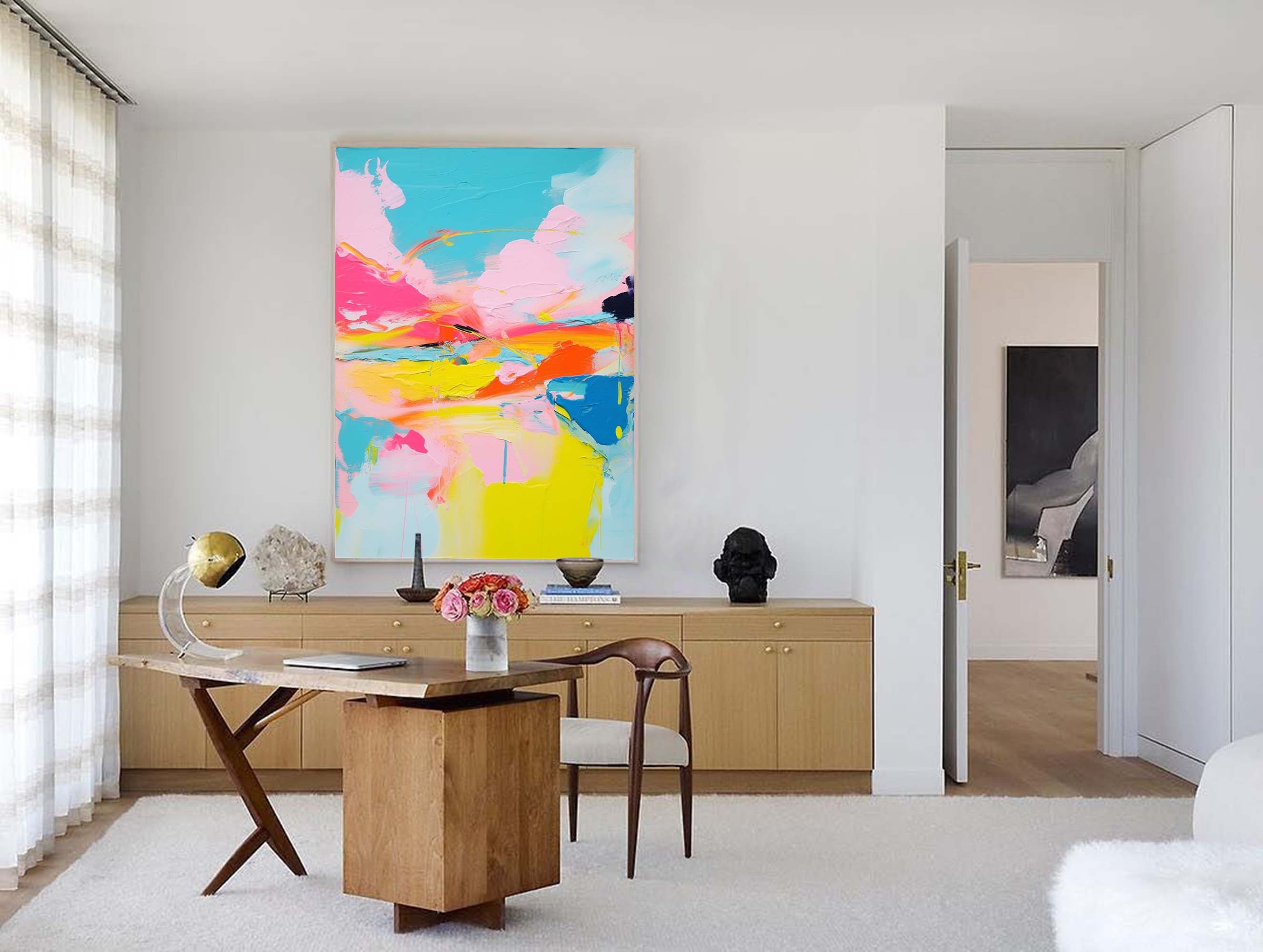 Sunset Radiance Abstract Canvas