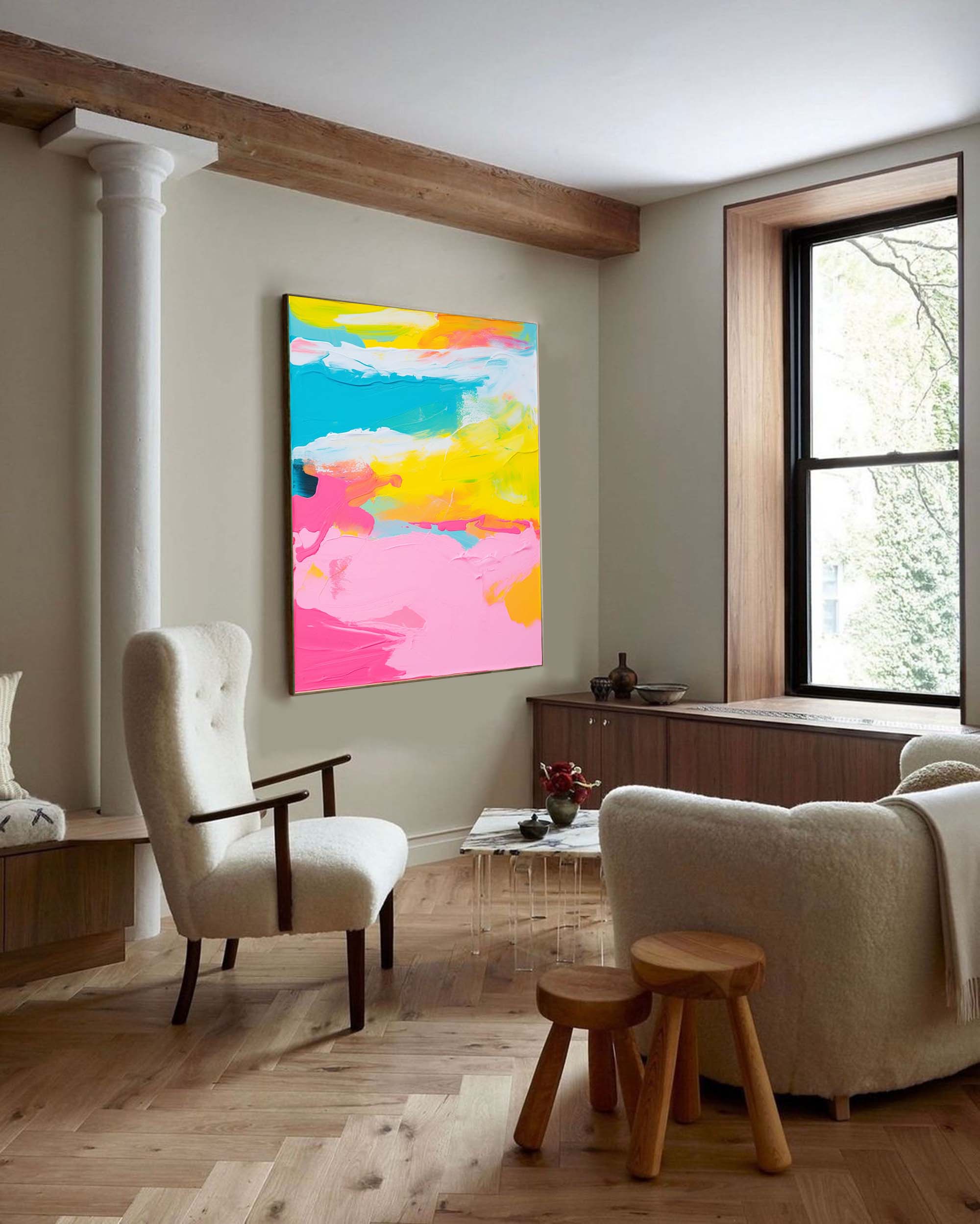 Sunny Daydream Abstract Canvas