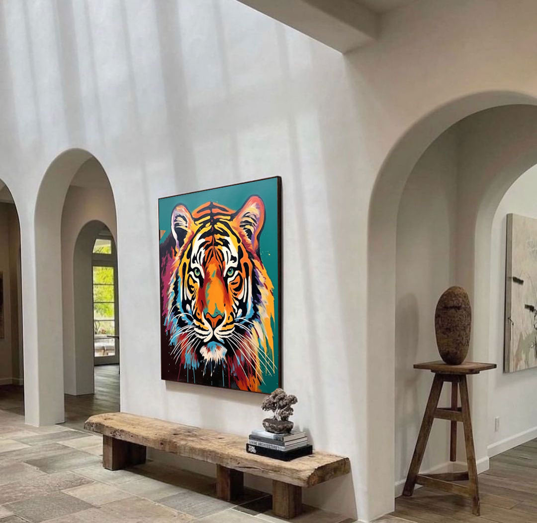 Majestic Tiger in Vibrant Hues