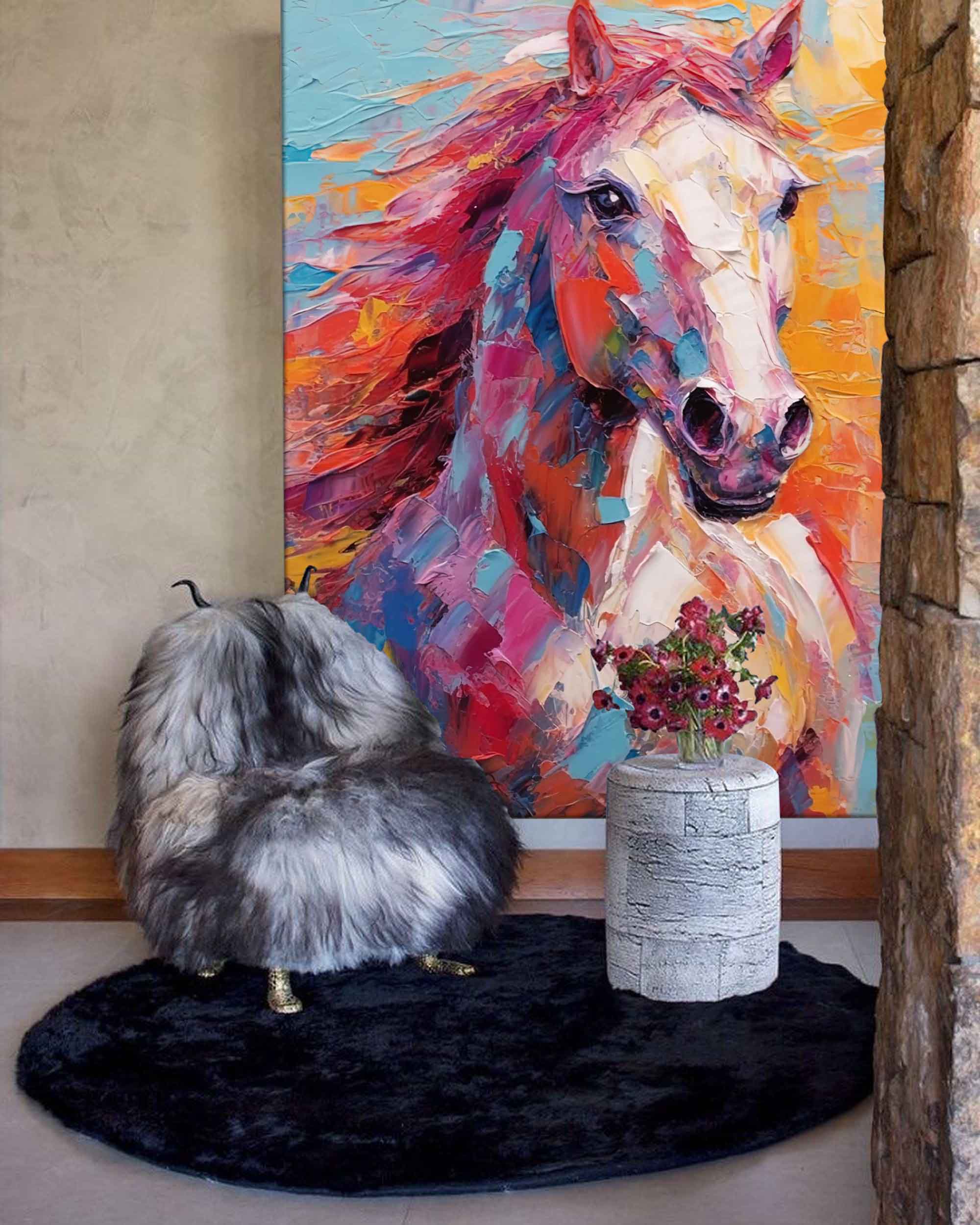 Radiant Horse in Vibrant Colors