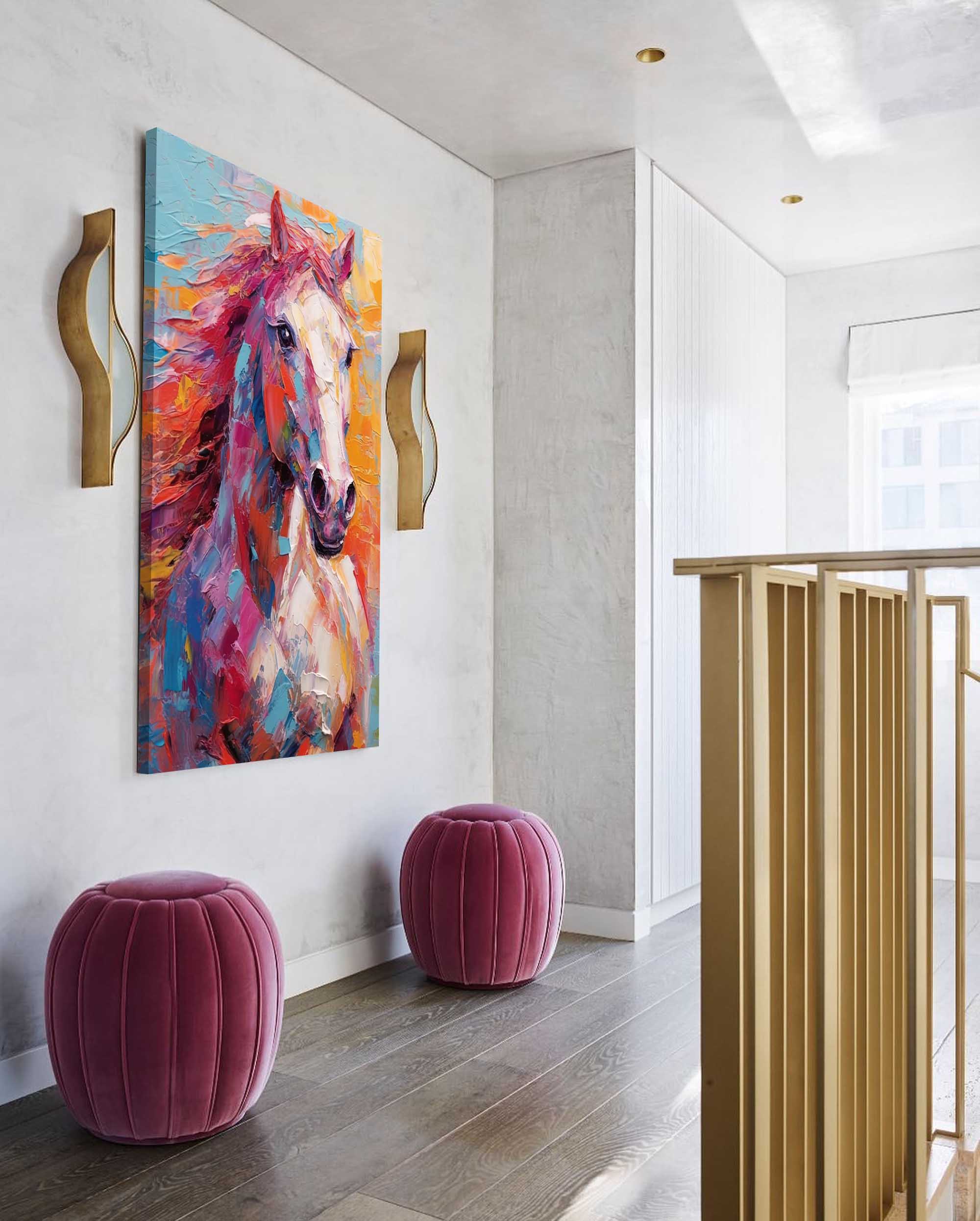 Radiant Horse in Vibrant Colors