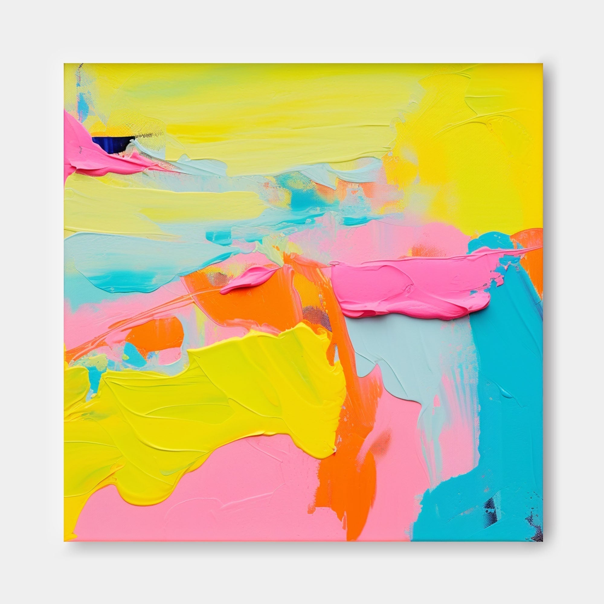 Radiant Waves Abstract Canvas