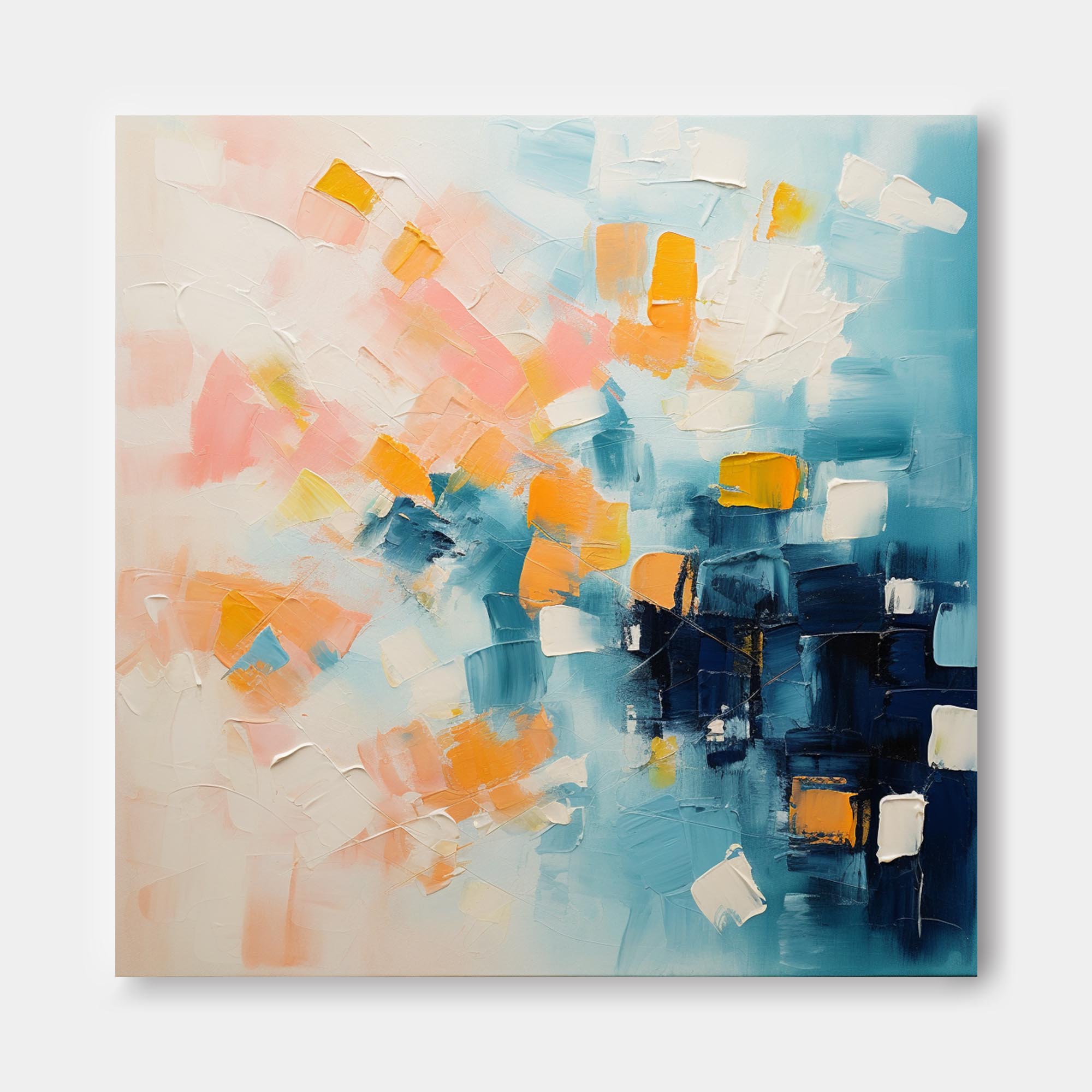 Soft Pastel Abstract Canvas Art
