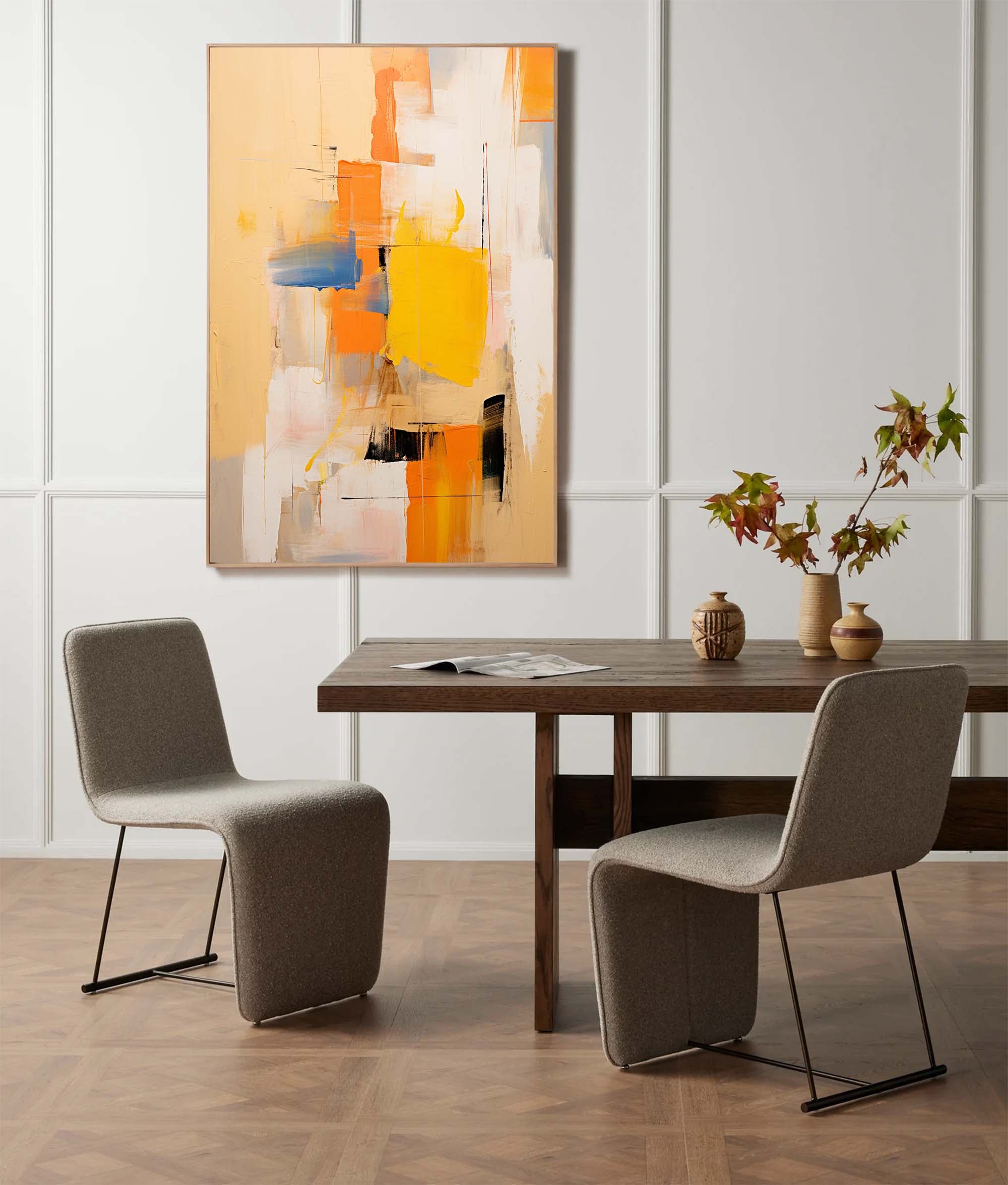Golden Breeze in Abstract Layers
